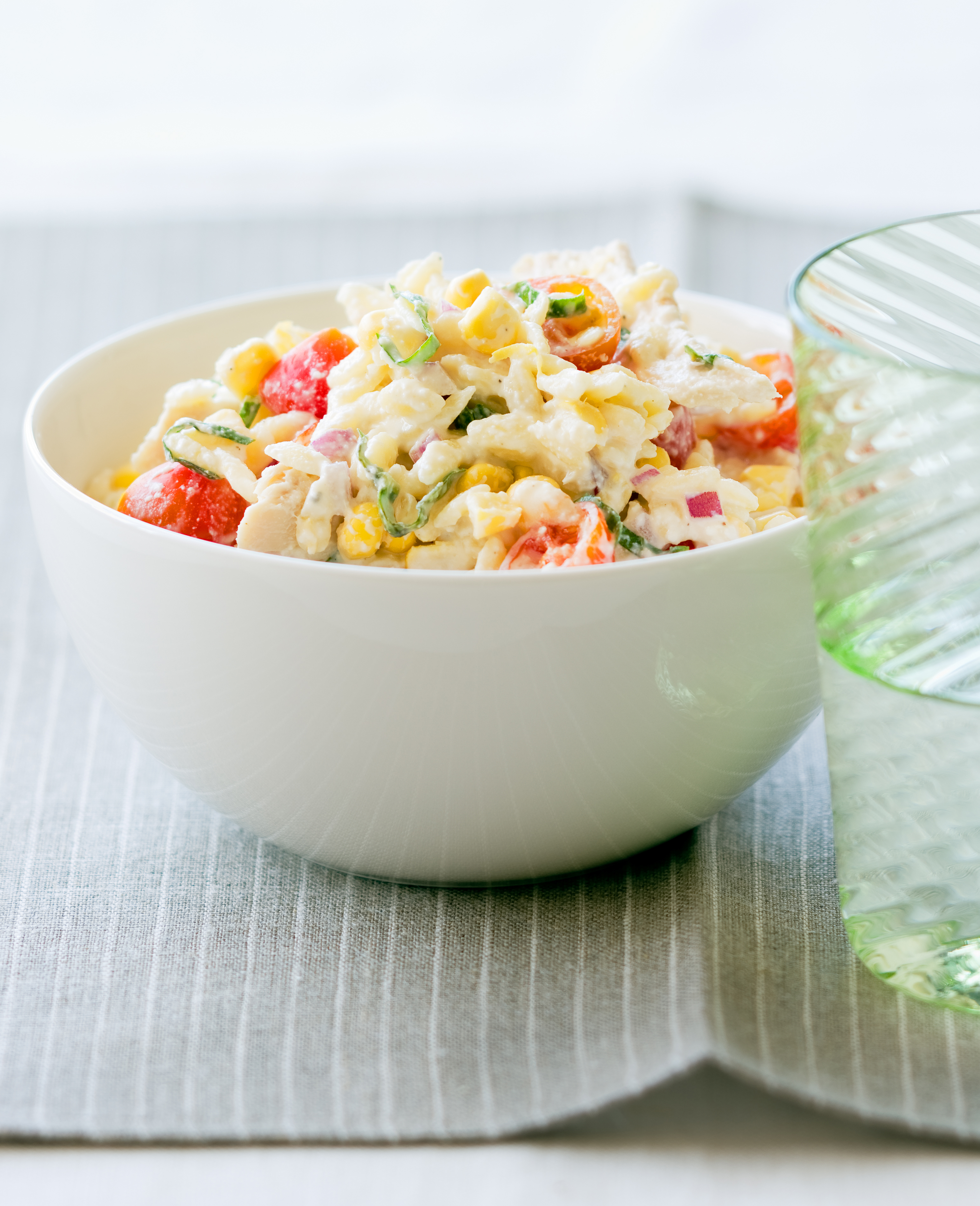 Chicken, Corn, and Tomato Pasta Salad