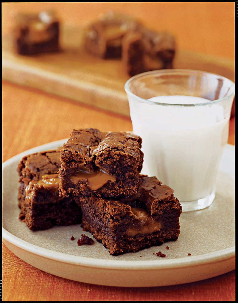 caramel-brownies