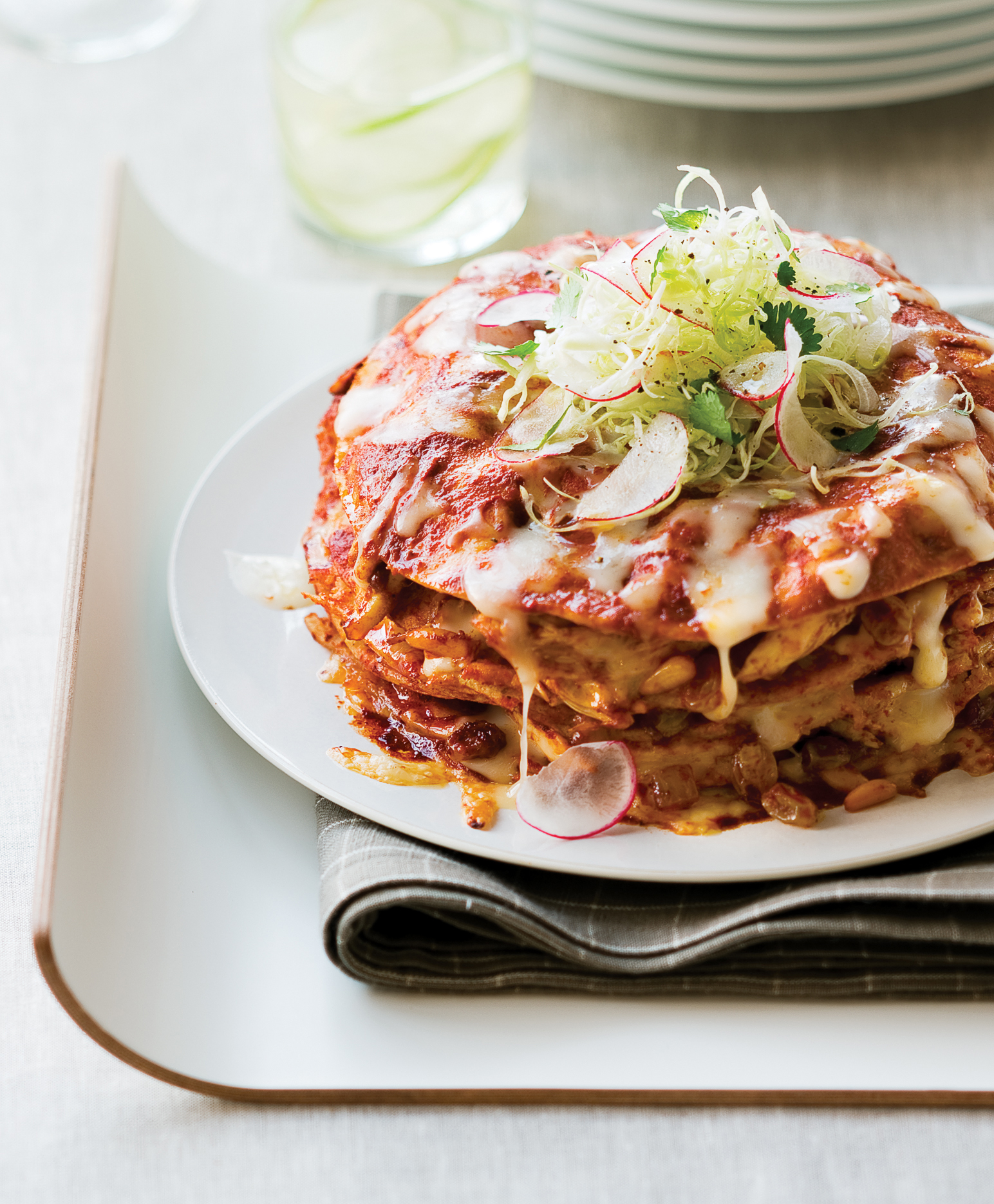 stacked-chicken-enchiladas