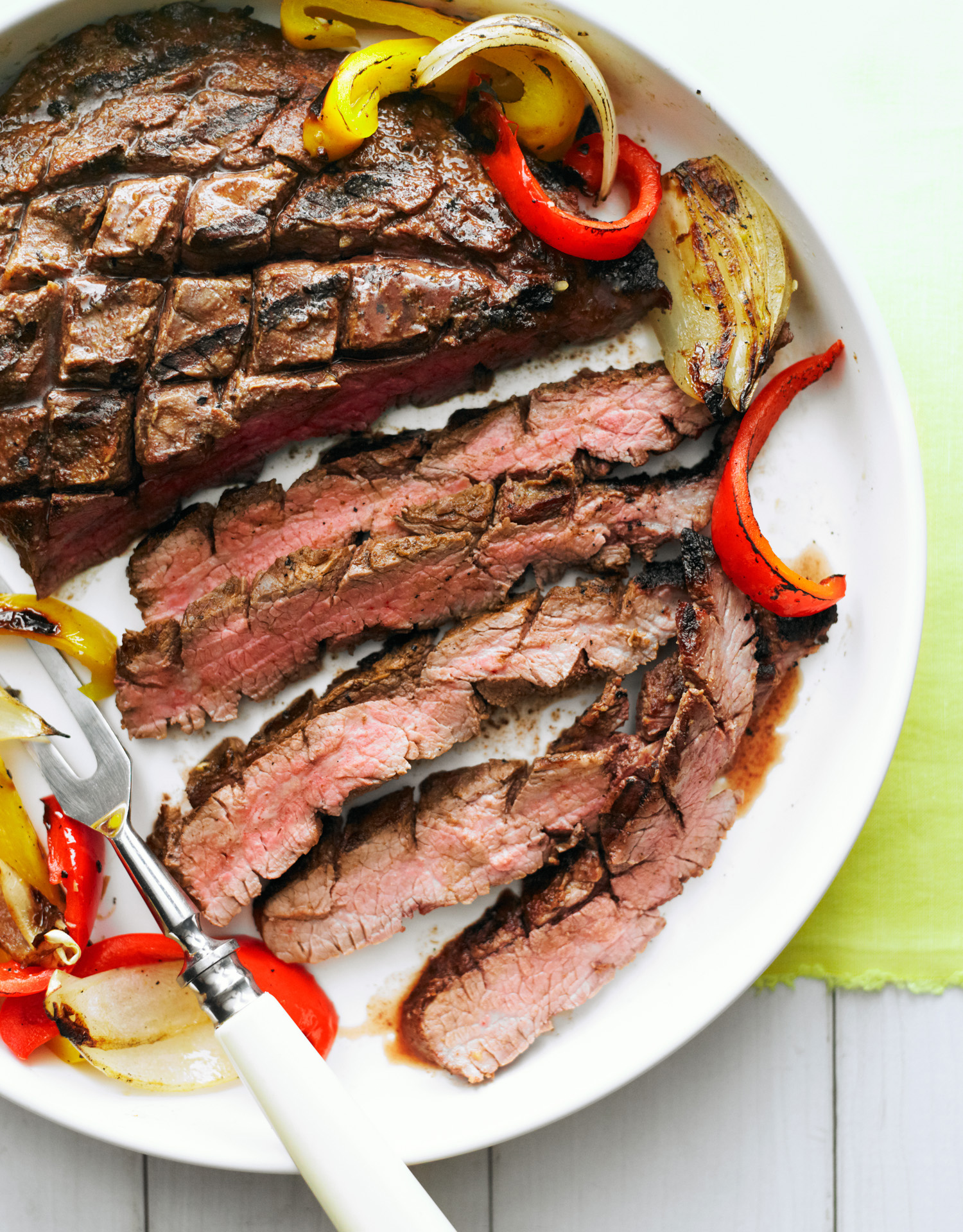 grilled-flank-steak-onion-and-peppers