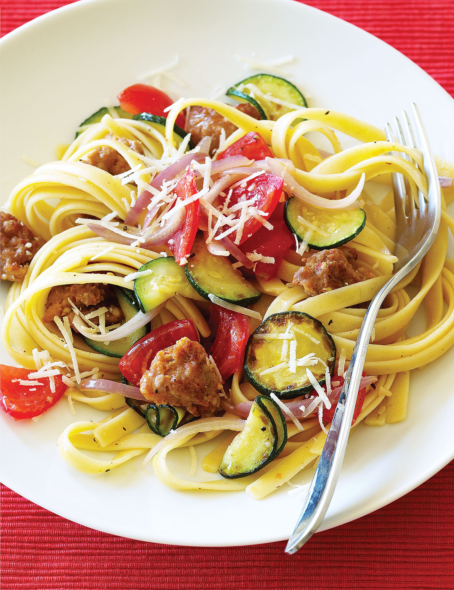 Summer squash: Italian Sausage and Zucchini Pasta