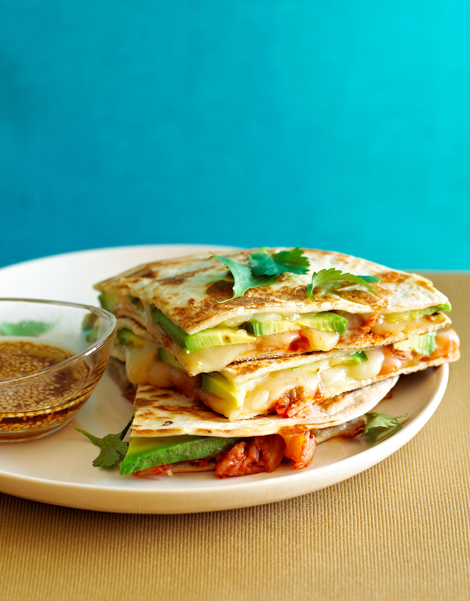 kimchi-and-avocado-quesadillas