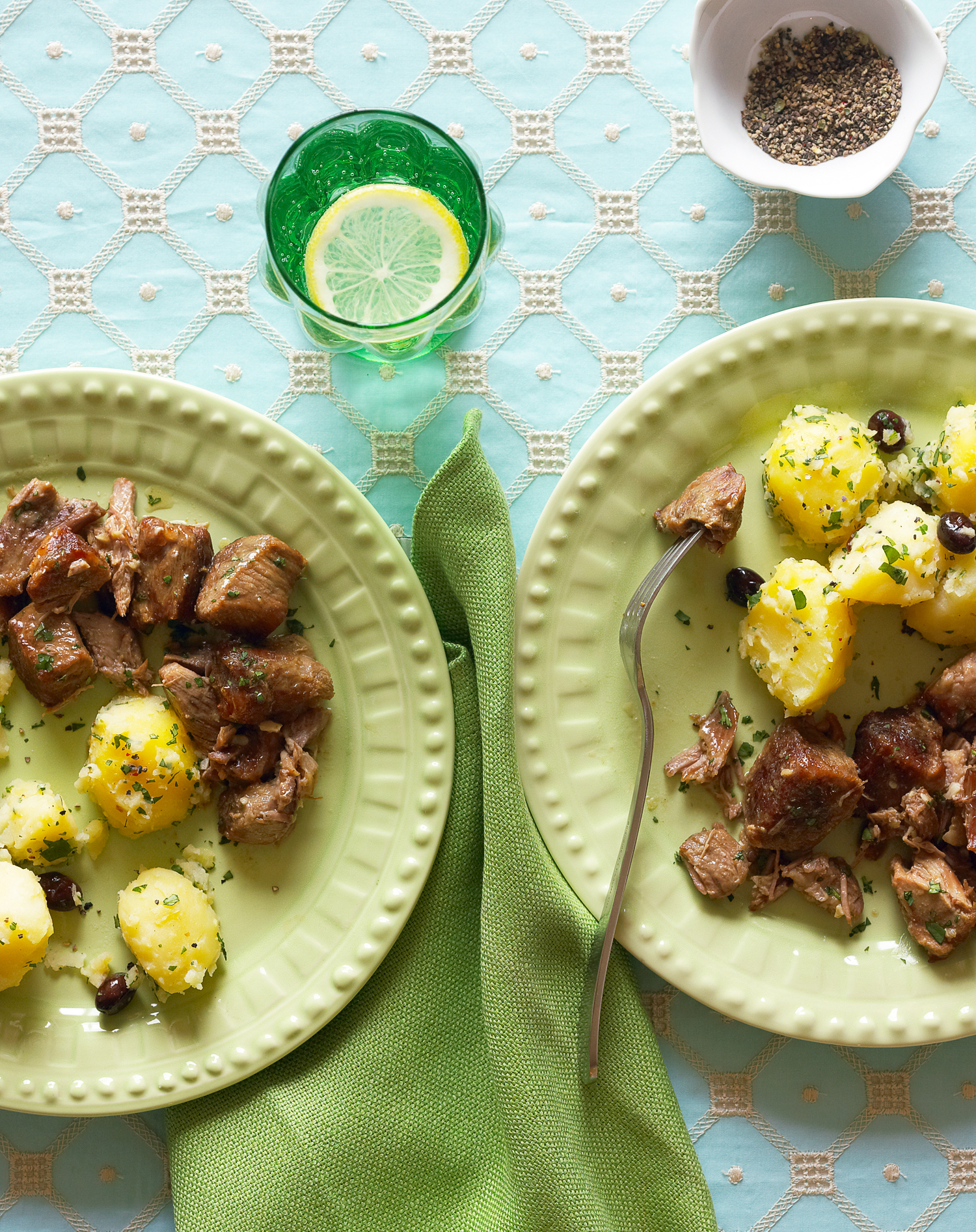 marinated-roast-pork-with-cilantro-potatoes