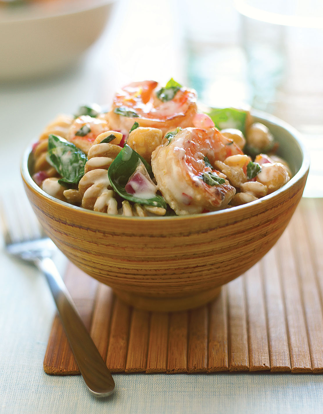 Shrimp, Lemon, and Spinach Whole-grain Pasta Salad (0207)