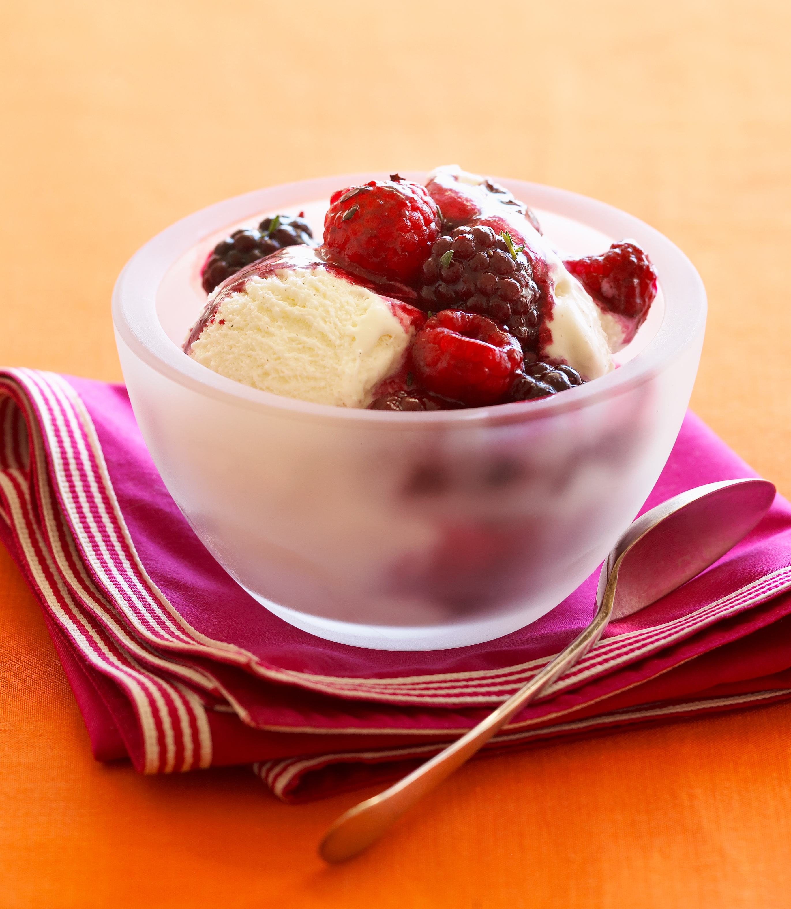 Warm Berry-Thyme Compote