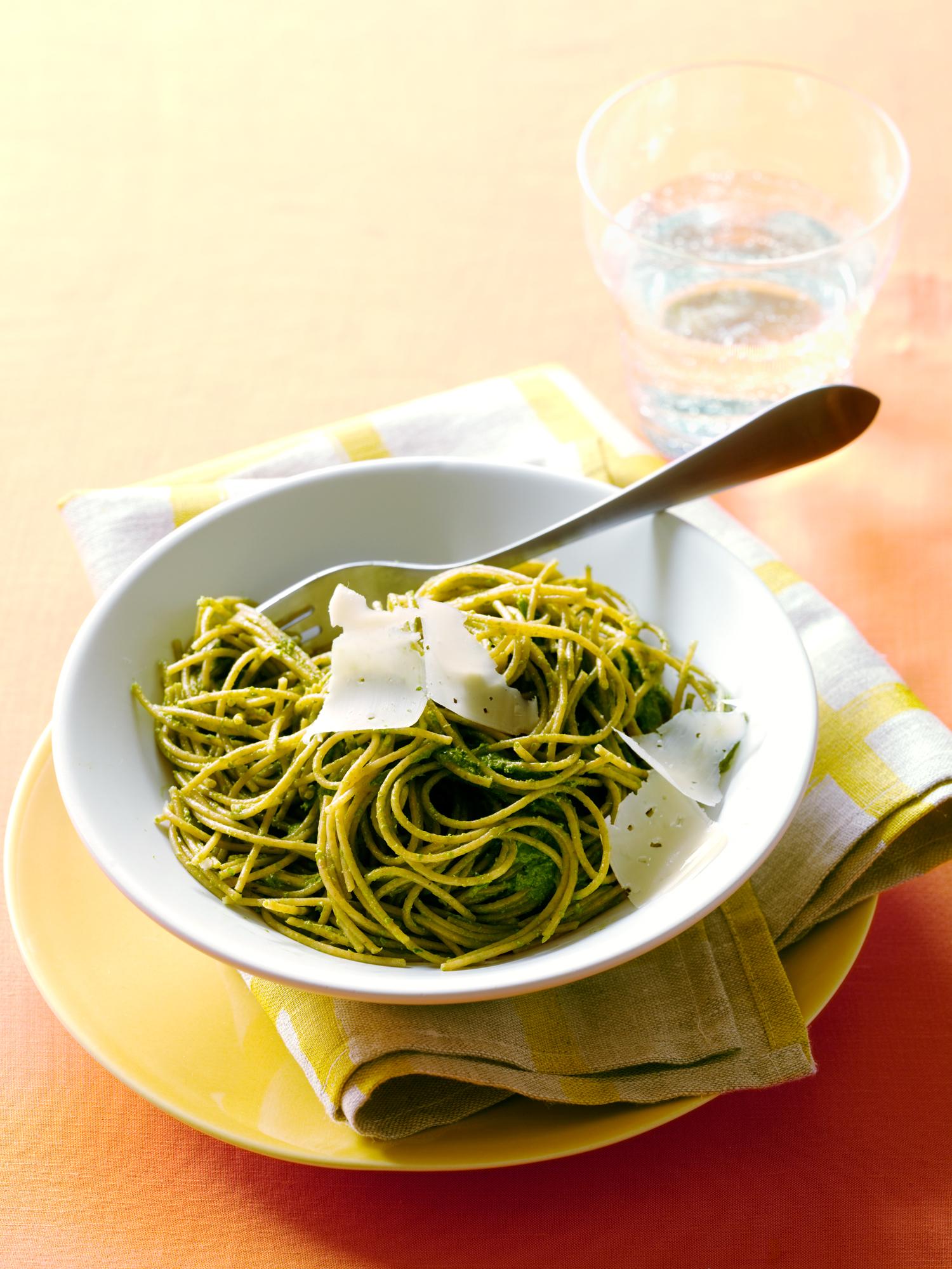 Swiss Chard Pesto Pasta