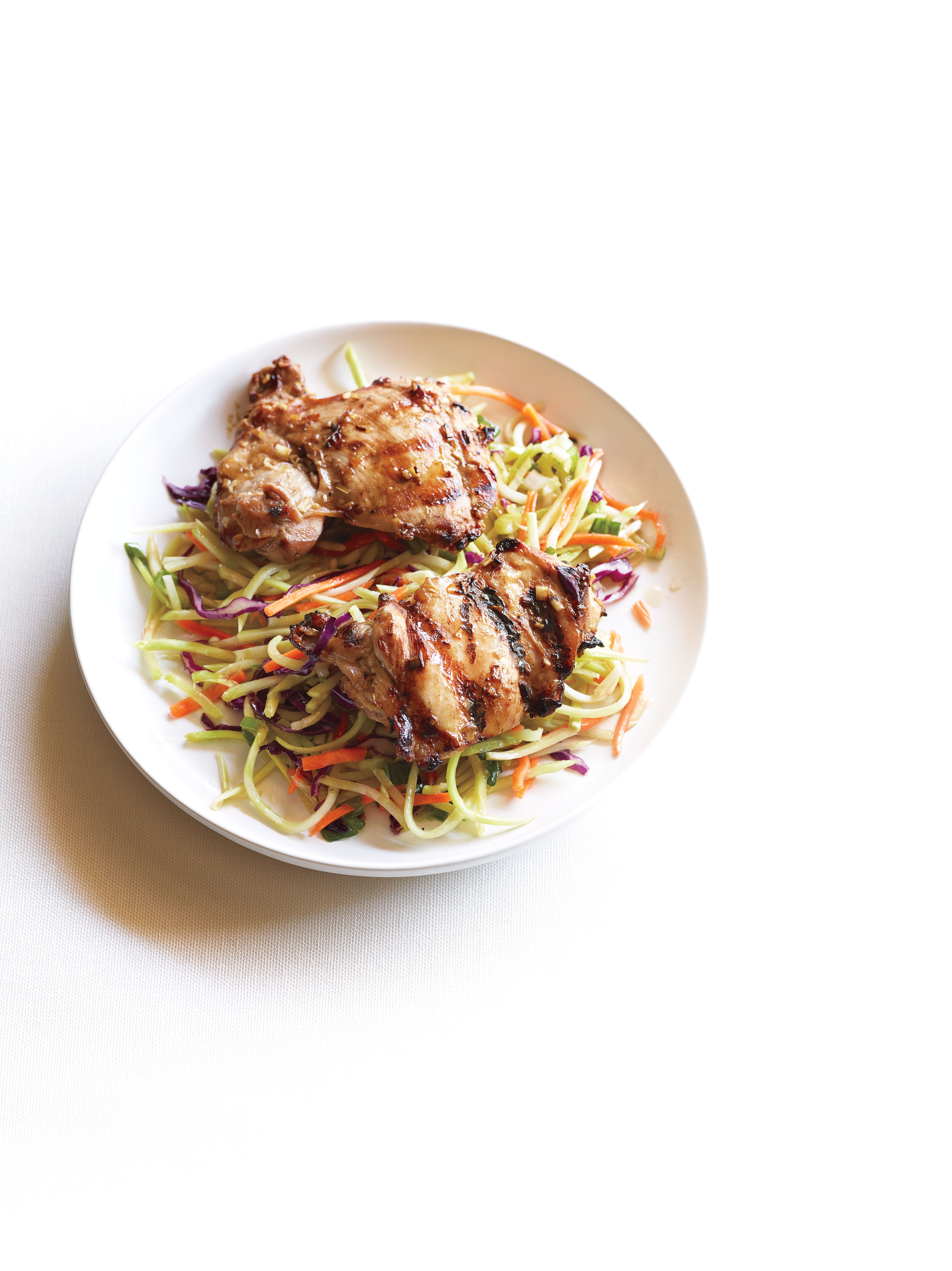 grilled-thai-chicken-thighs-with-spicy-broccoli-slaw