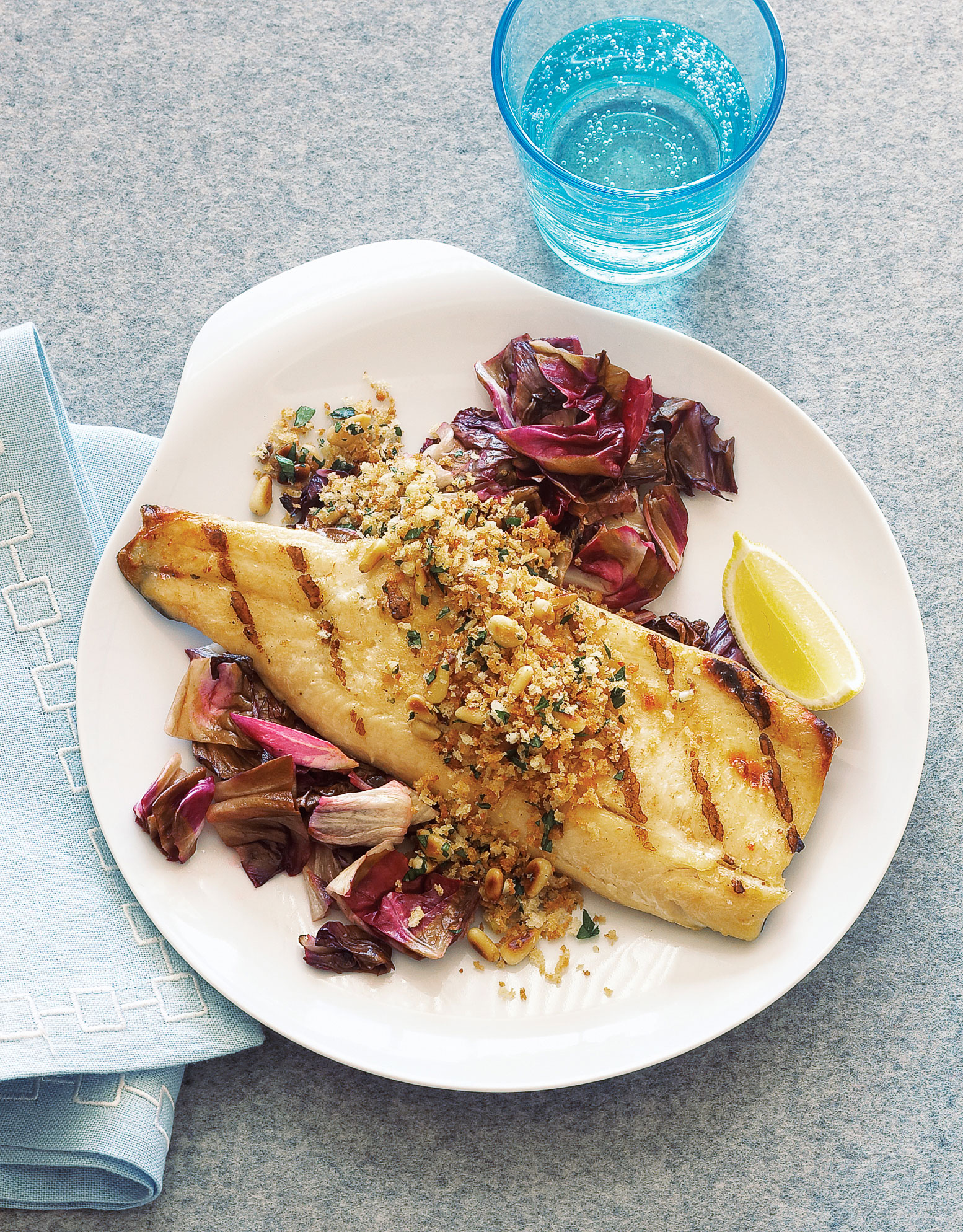 brokeback-mountain-grilled-trout-fillets-with-crunchy-pine-nut-lemon-topping