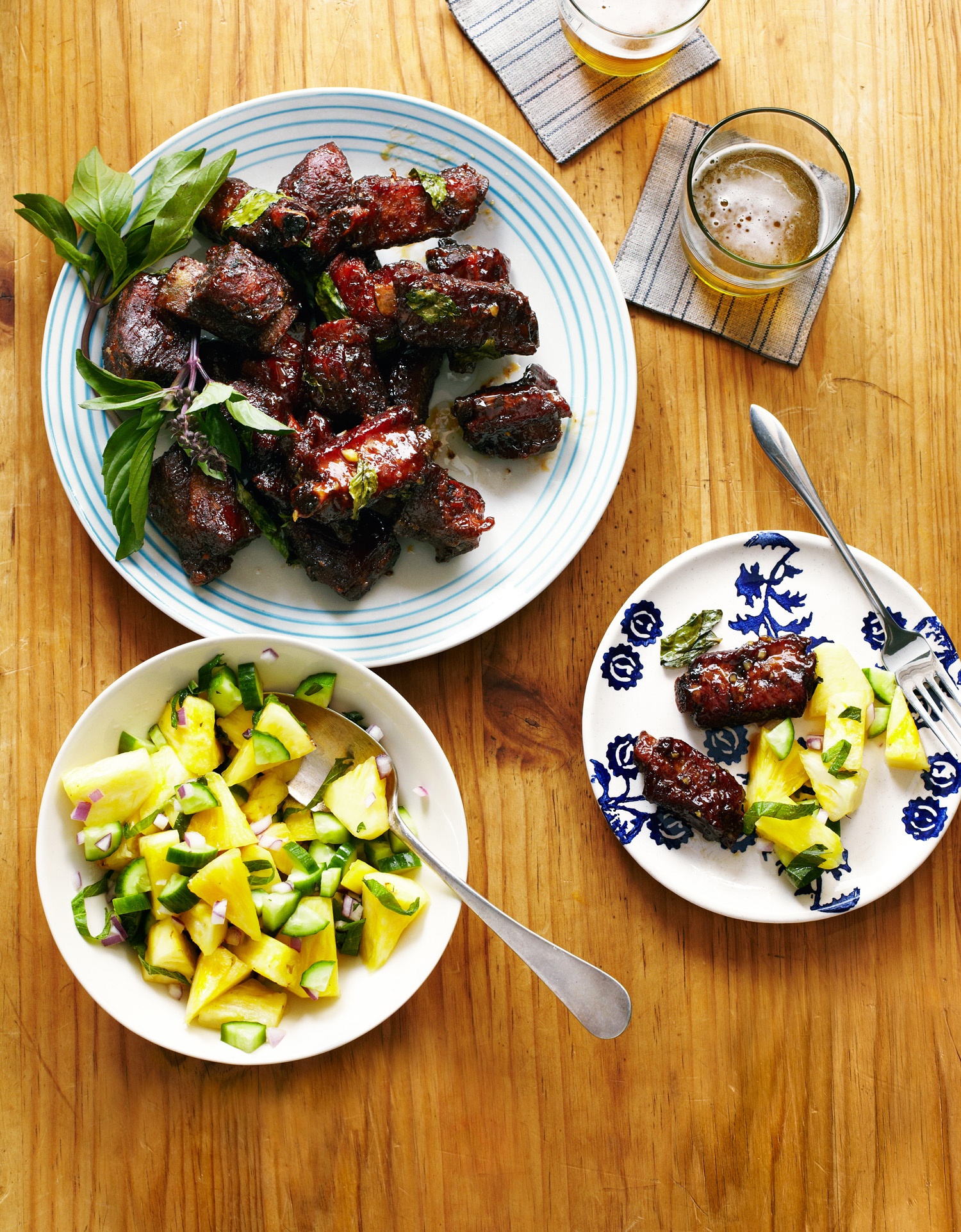 chinese-glazed-riblets-with-garlic-and-thai-basil