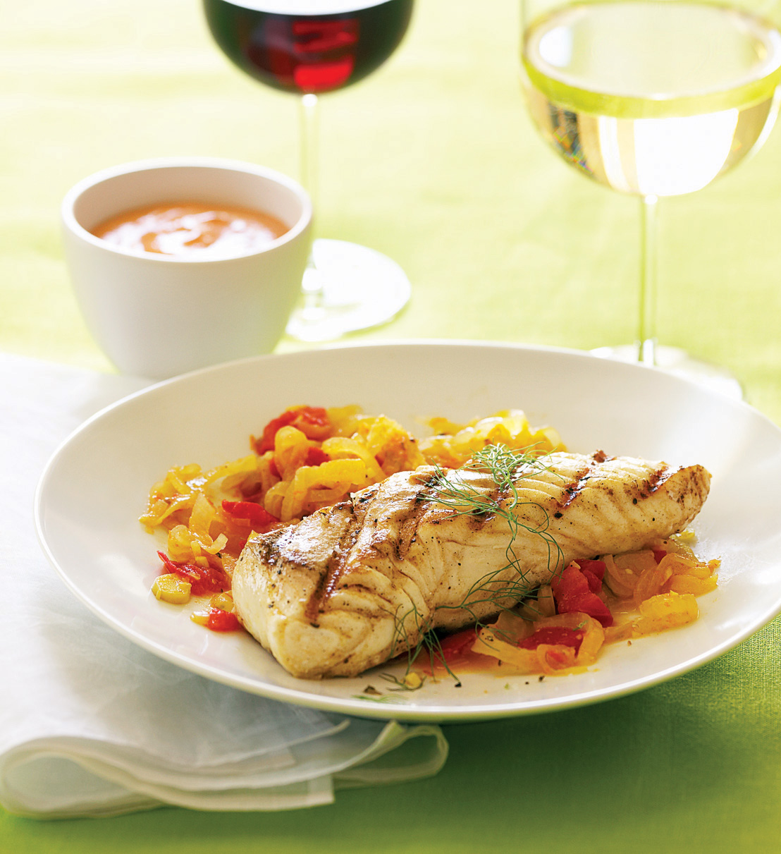 grilled-halibut-with-fennel-tomatoes-and-roasted-garlic-rouille