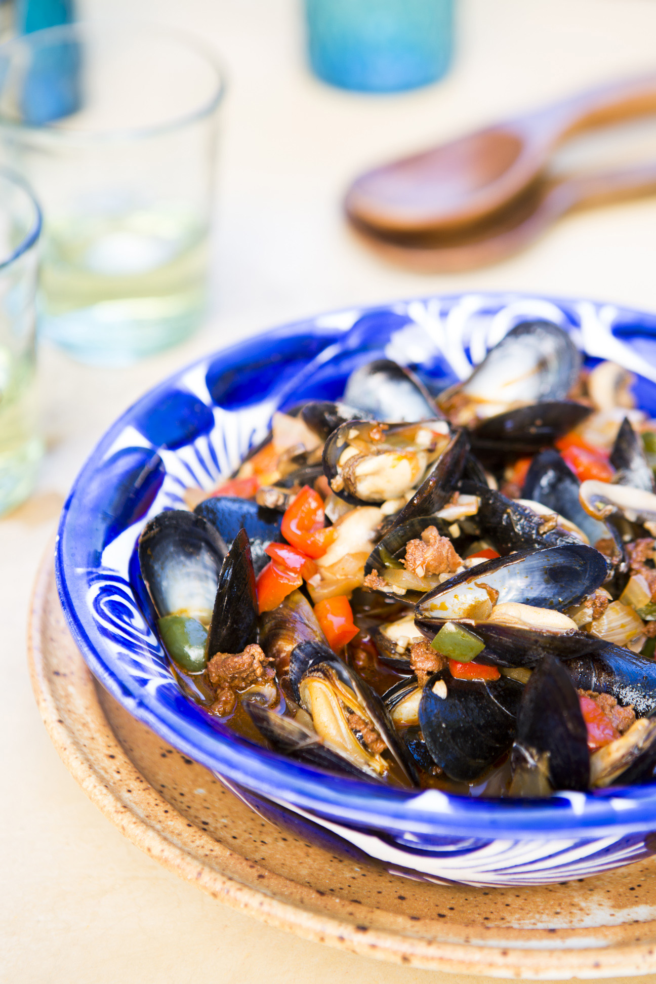 mexican-mussels-with-sausage-mushrooms-and-chiles