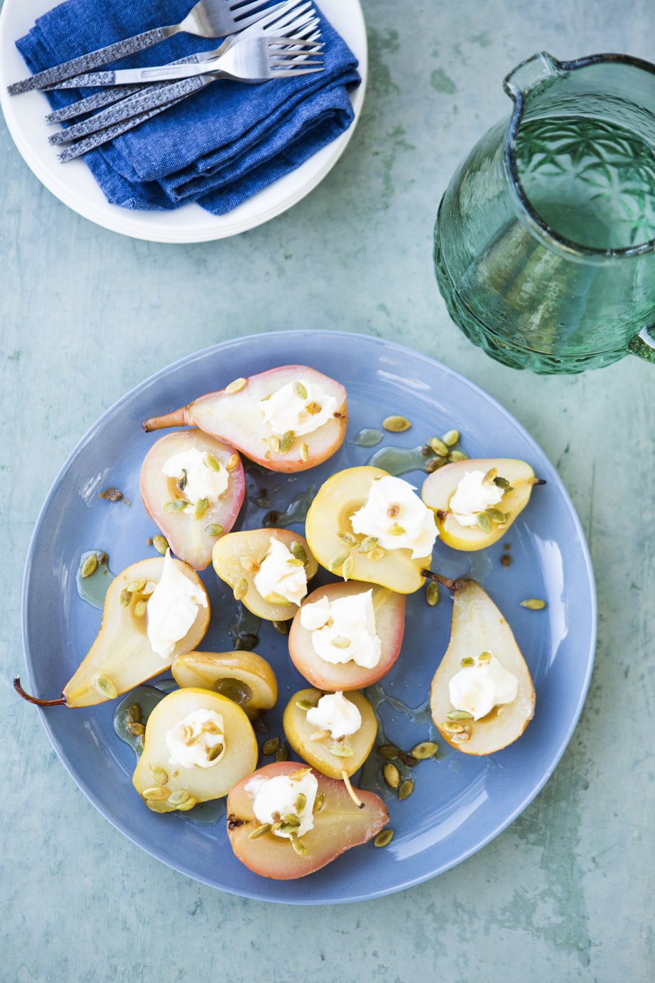 Ceja: Sauvignon Blanc–Poached Pears with Spicy Pepitas (1013)
