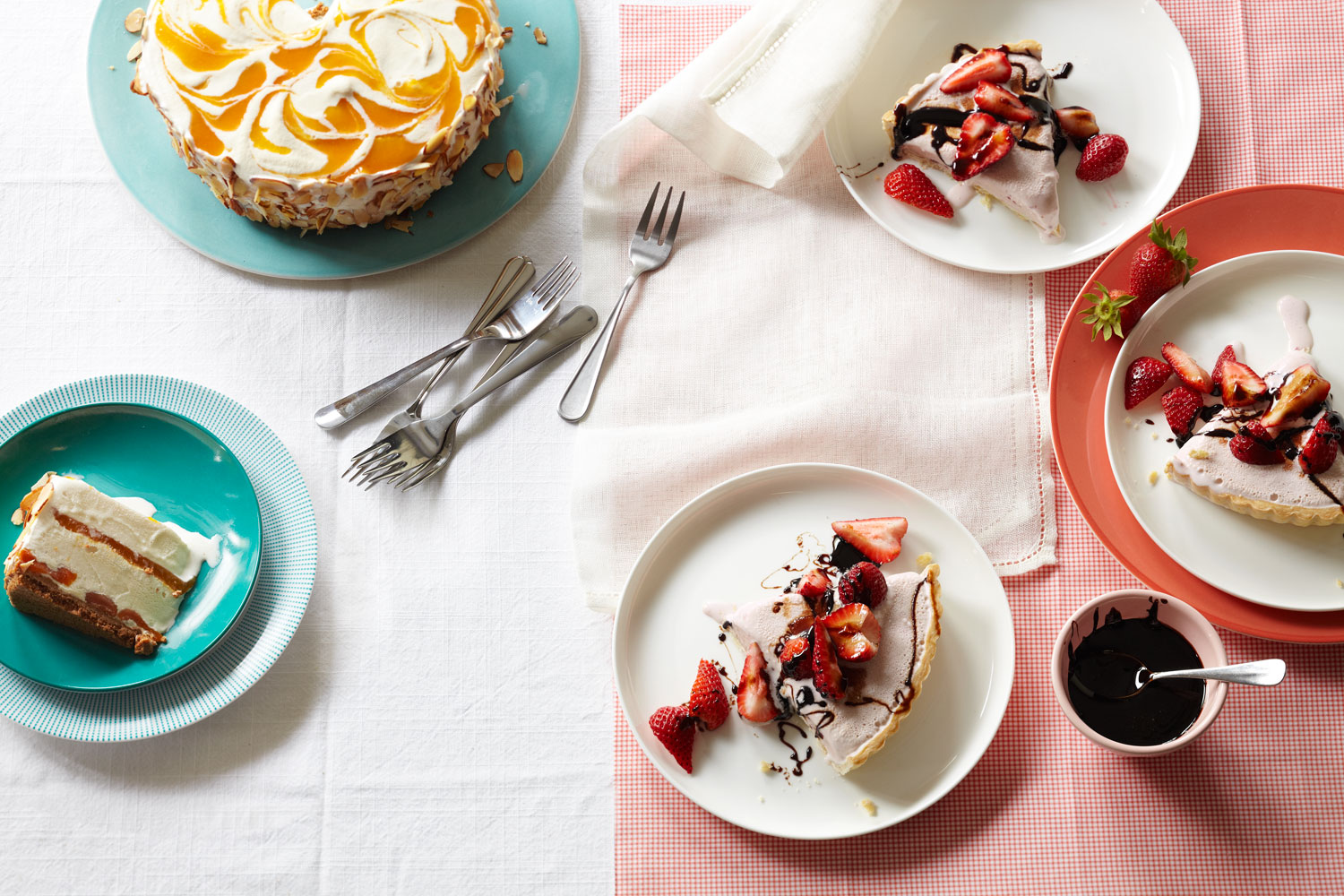 Apricot Almond Swirl Ice Cream Pie