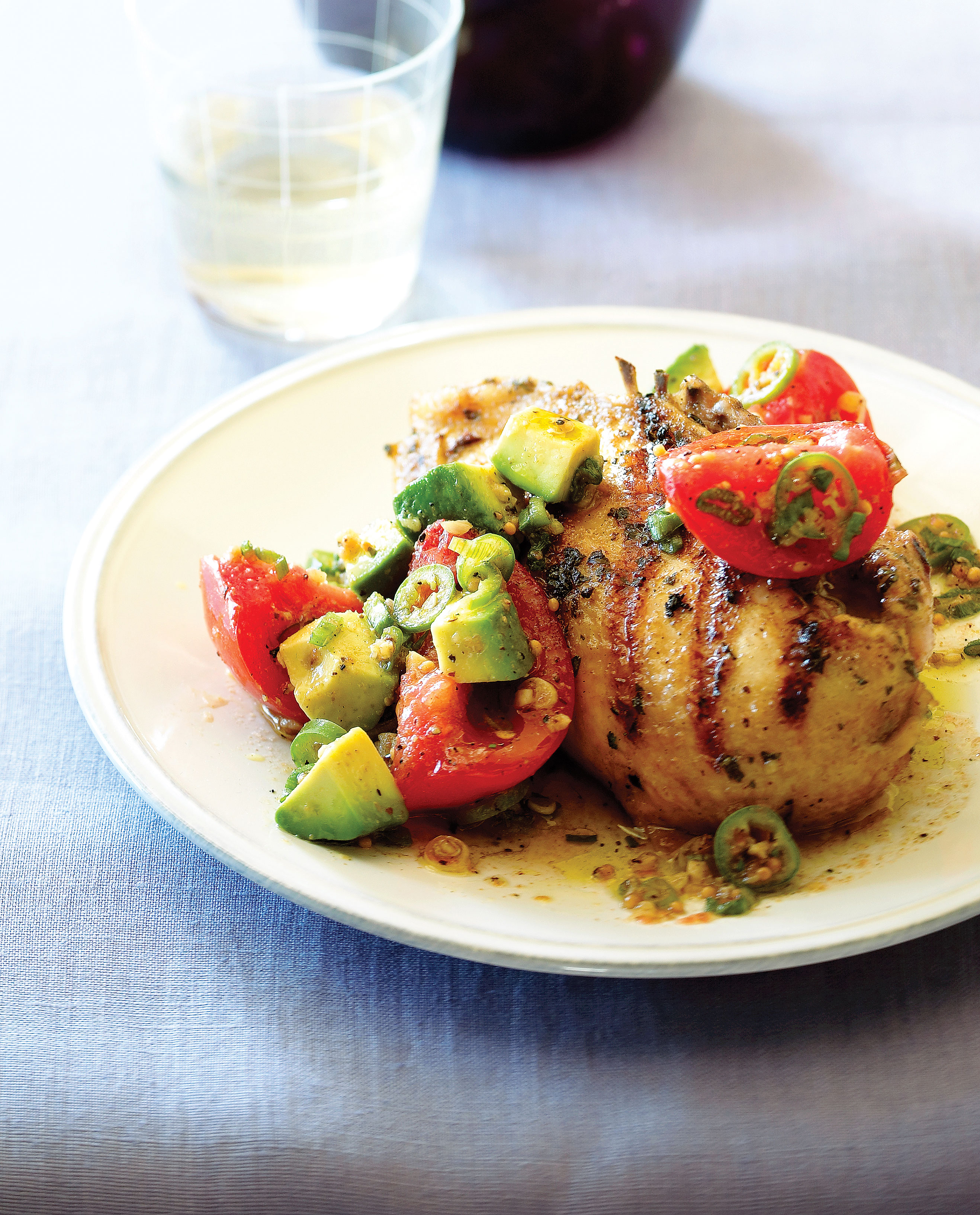 grilled-cilantro-chicken-with-pickled-tomato-and-avocado-salsa