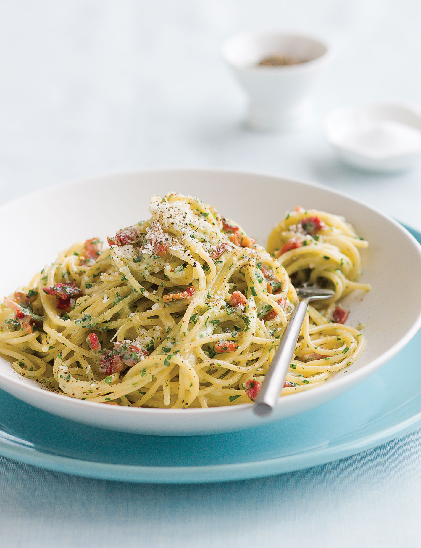 Spaghetti Carbonara with Belgian Abbey Dark or Dubbel