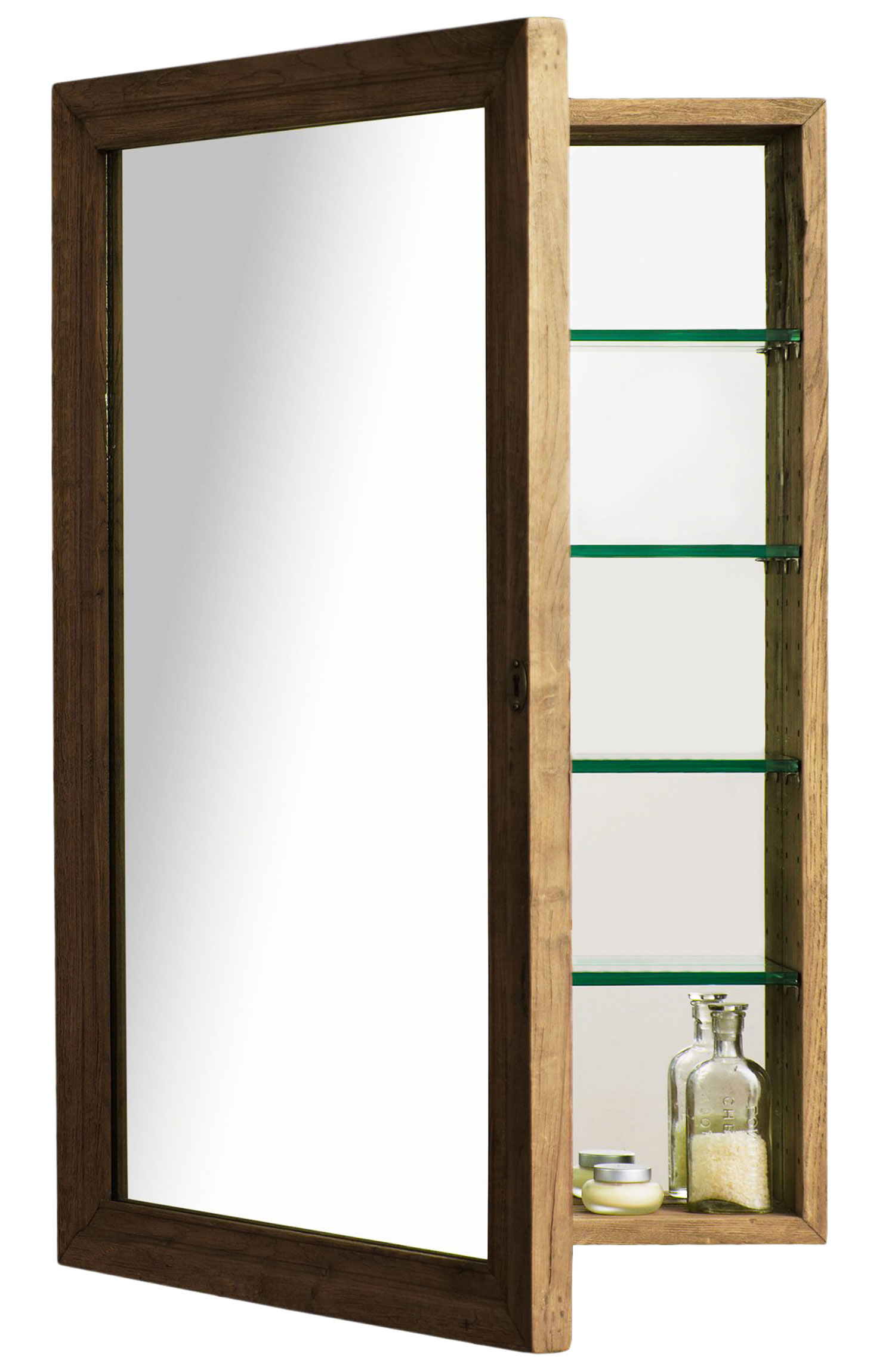 Build a Wood-Framed Bathroom Mirror Shelf