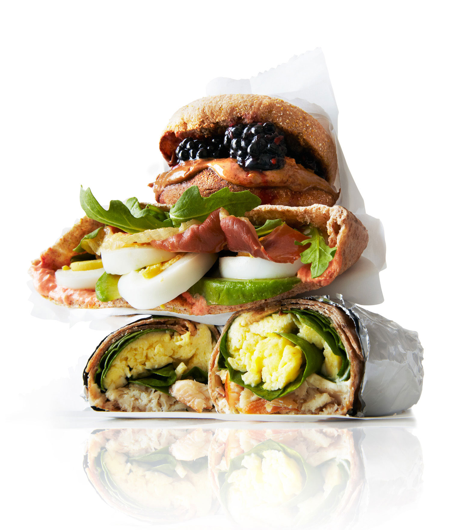 F&F sandwiches: Almond Butter and Smashed Berry Sandwiches