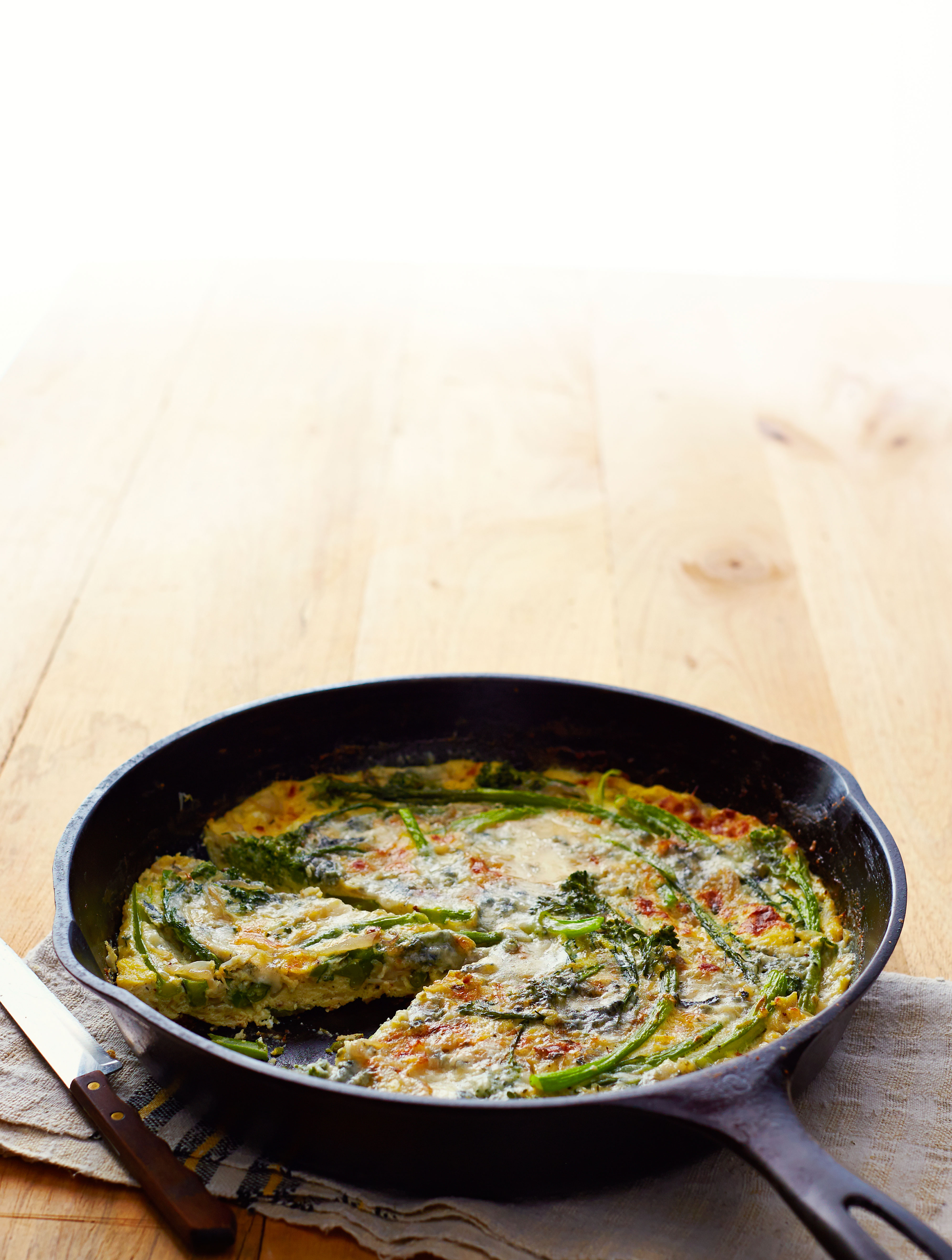 broccolini-and-blue-cheese-frittata