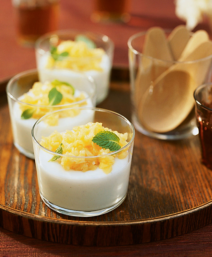 GF desserts: Cardamom Pudding with Mango (0115)