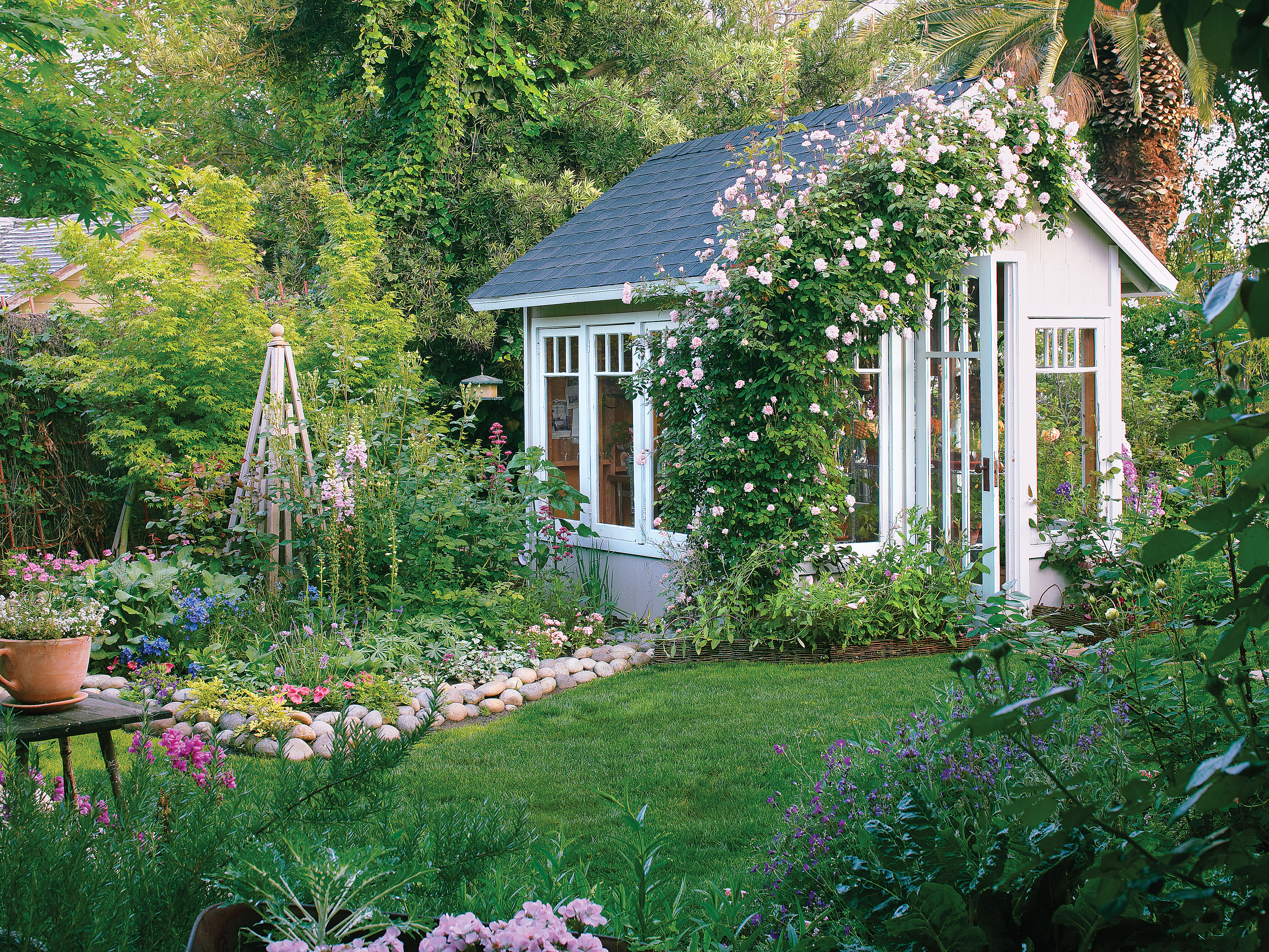 Garden Greenhouse Shed - Sunset Magazine