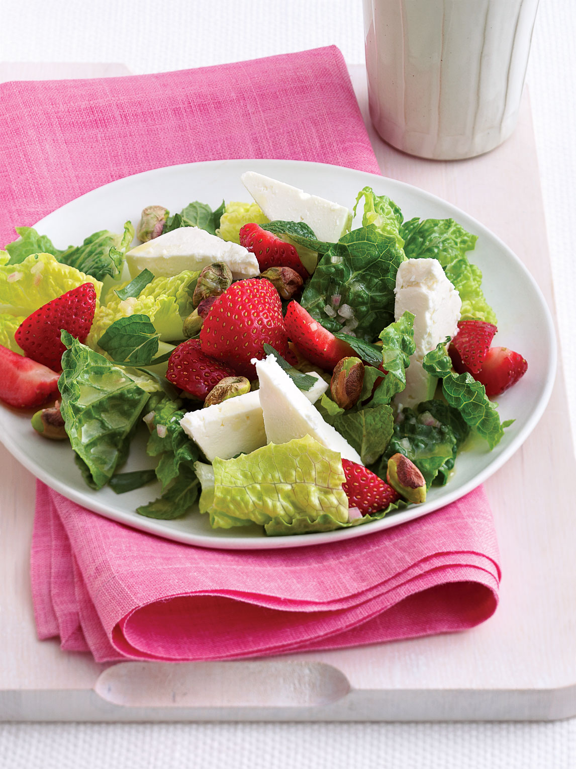 herbed-romaine-salad-with-strawberries