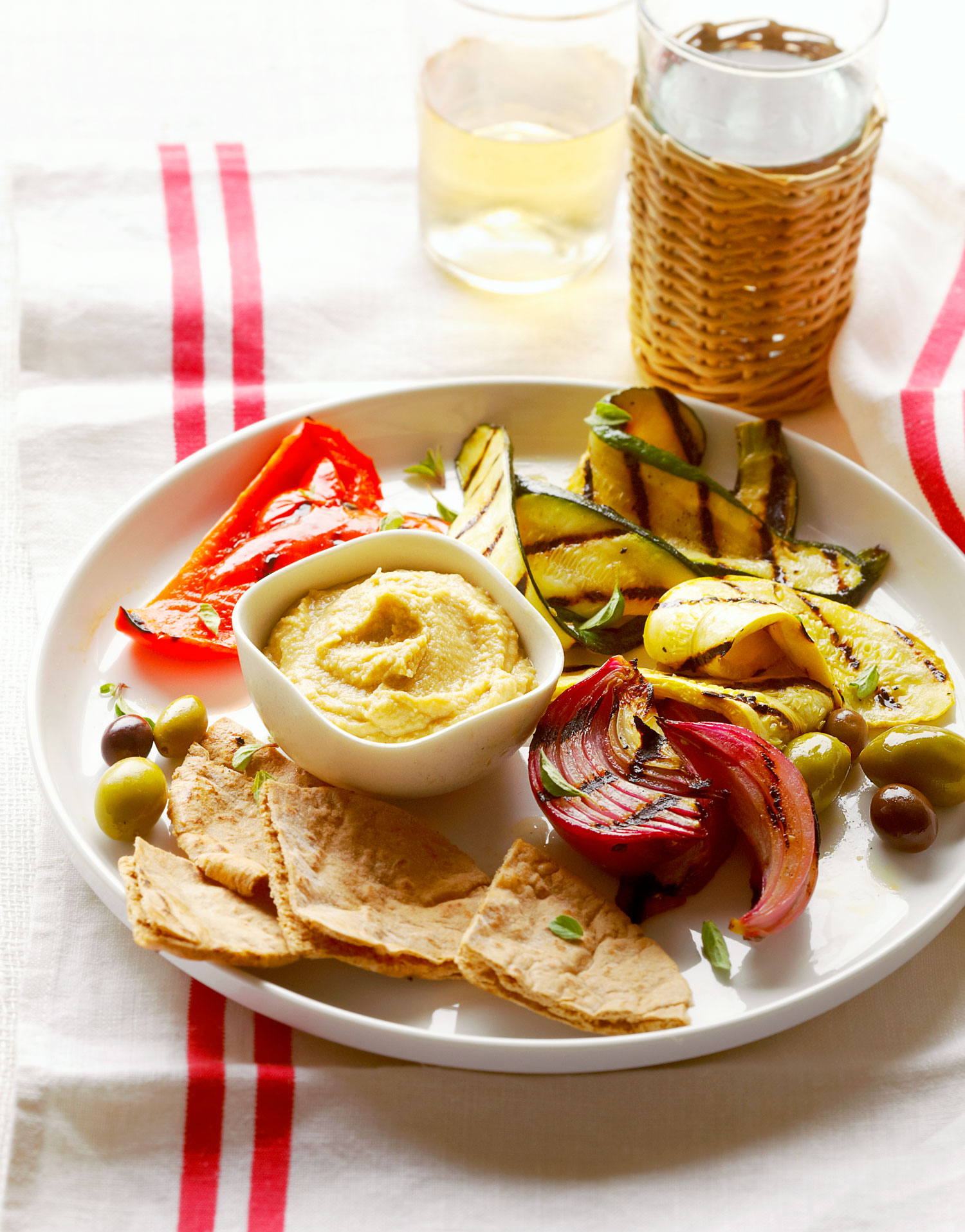 grilled-vegetable-meze-plate