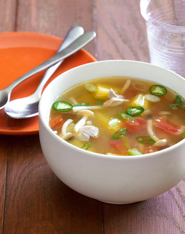 pineapple-chicken-soup-with-lemon-verbena