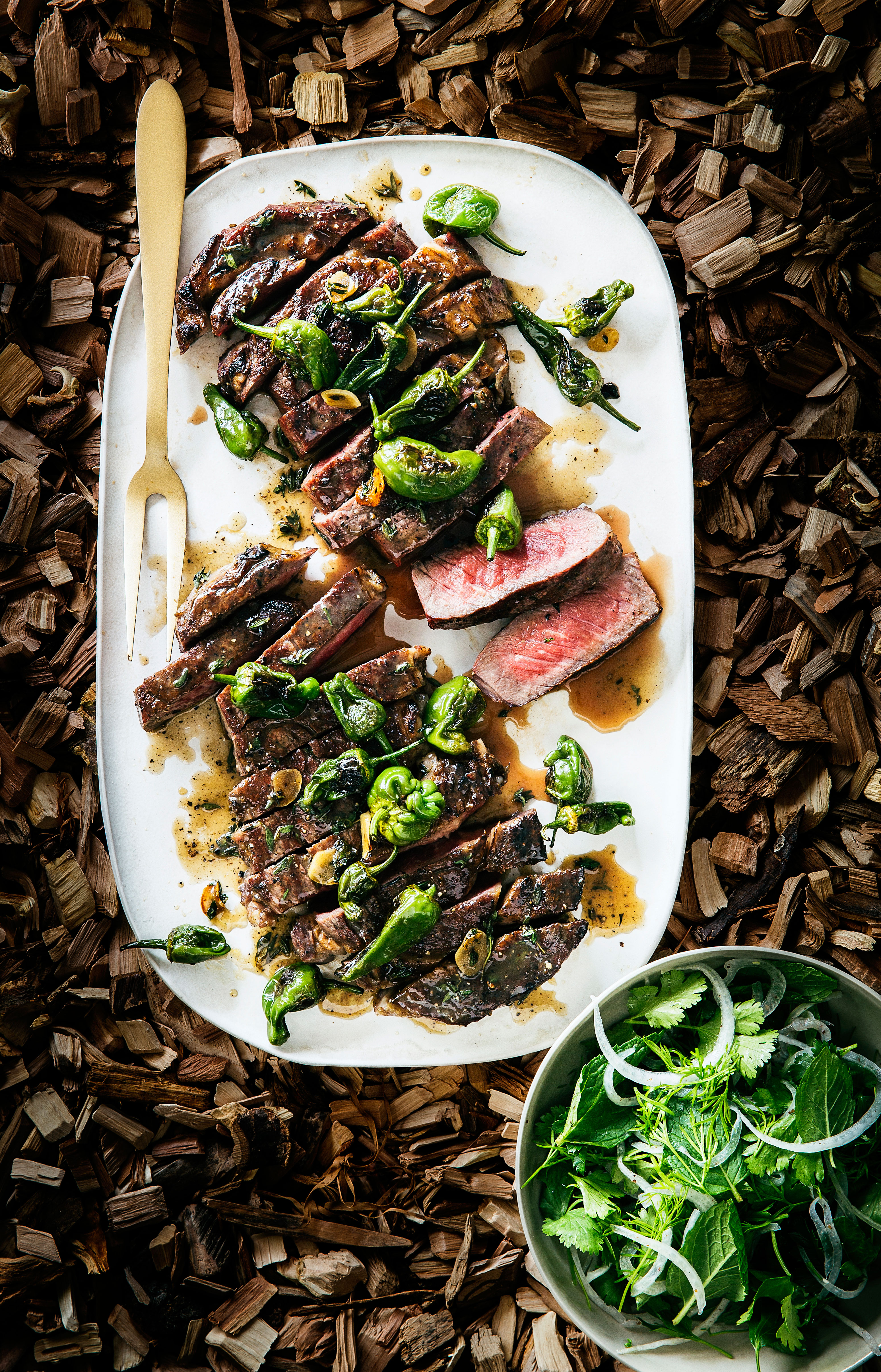 grilled-rib-eye-steaks-with-blistered-padron-peppers