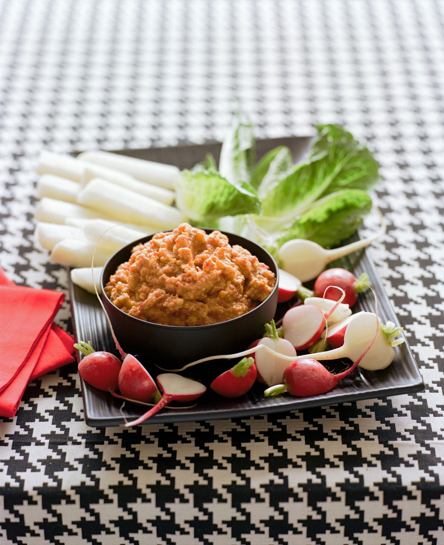 red-pepper-potato-dip-with-crudites