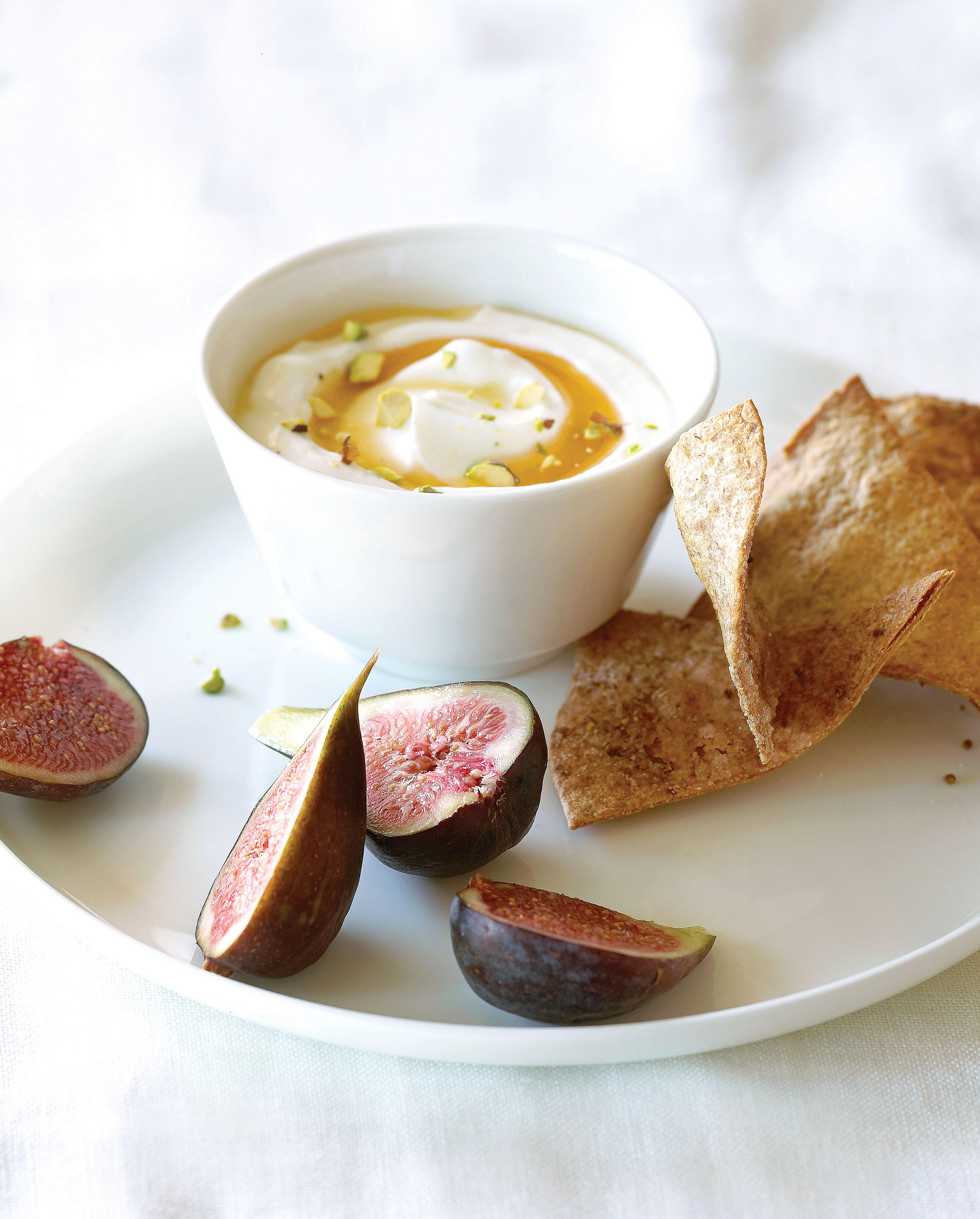 Dips: Honeyed Yogurt Dip with Figs and Anise Wheat Crisps (1216)