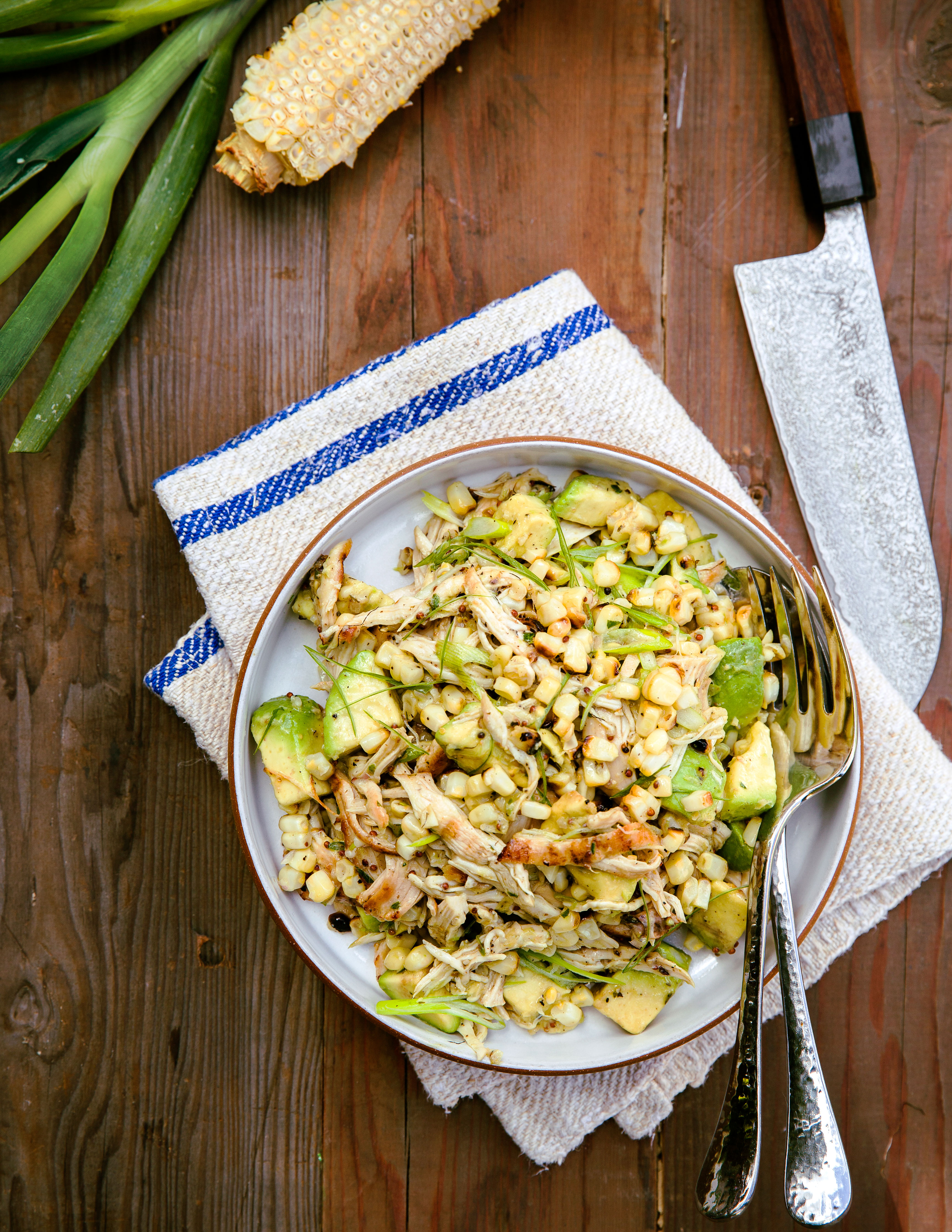 chicken-salad-with-miso-dressing