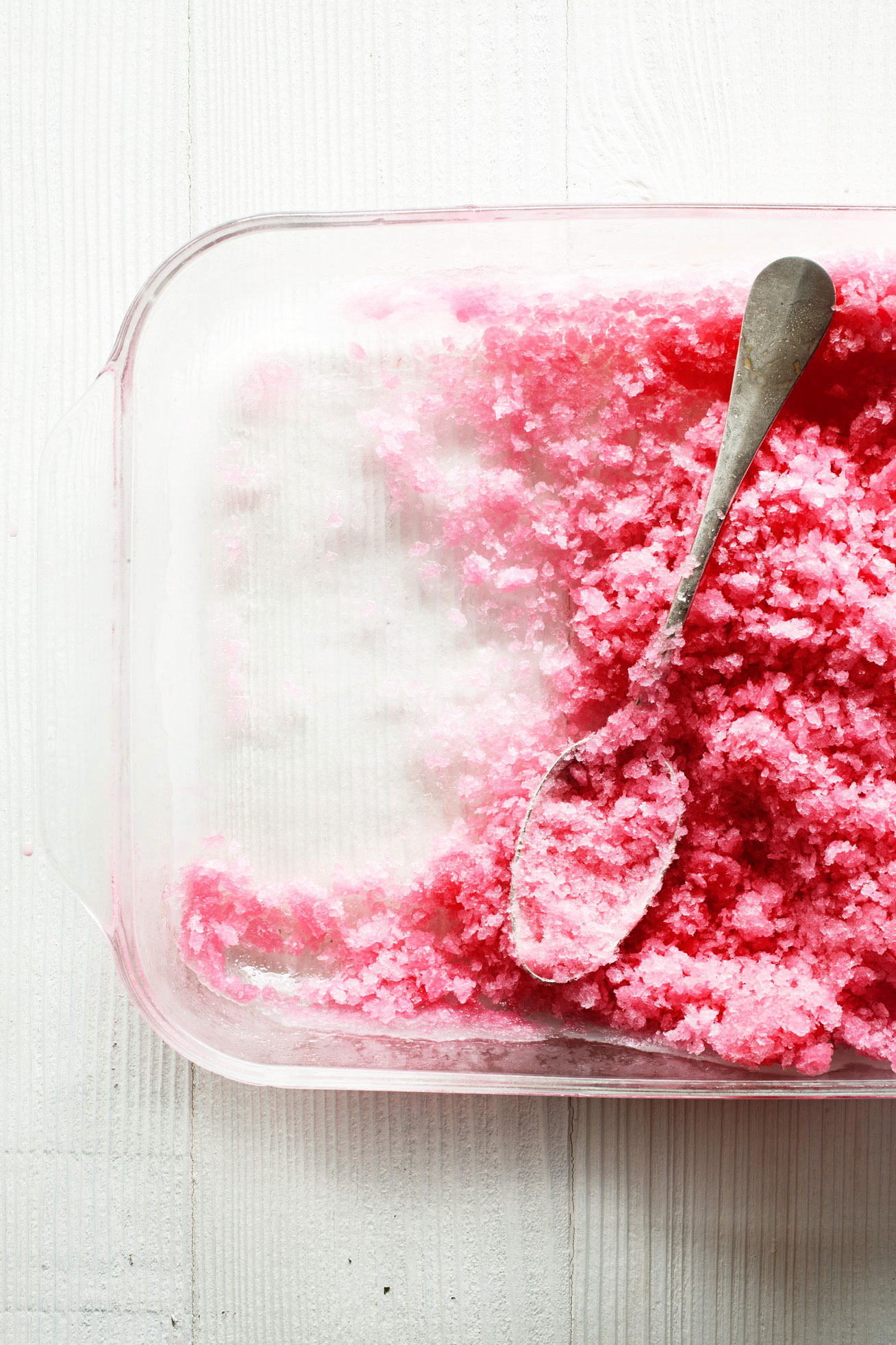rhubarb-granita