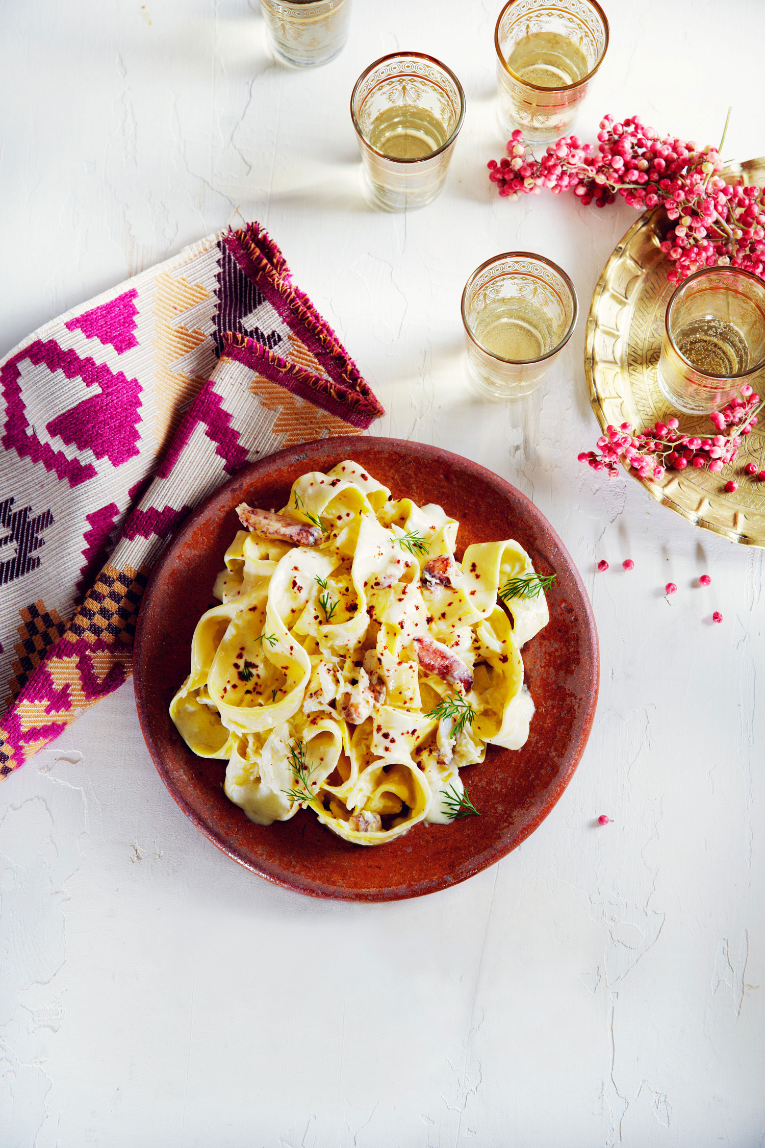 dungeness-crab-and-garlicky-yogurt-pasta