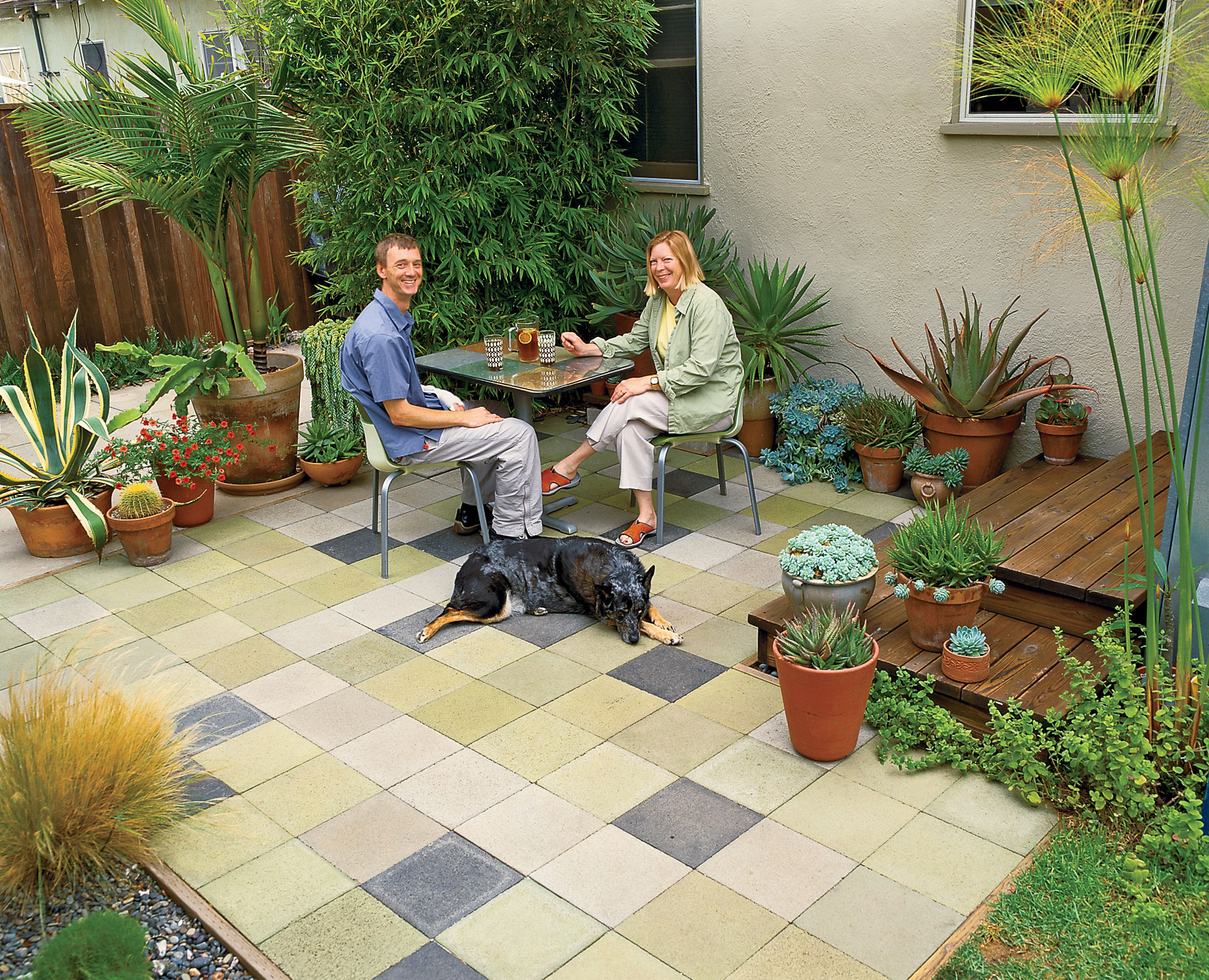 Budget Patchwork Patio