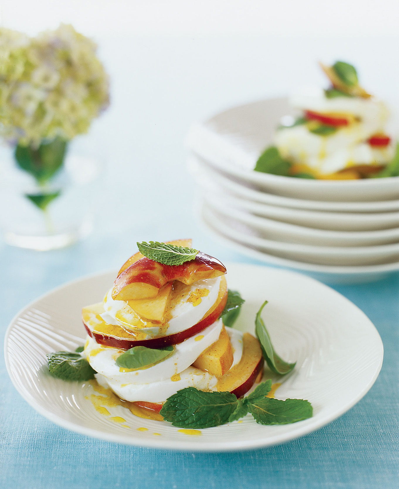 peach-and-mint-caprese-salad-with-curry-vinaigrette