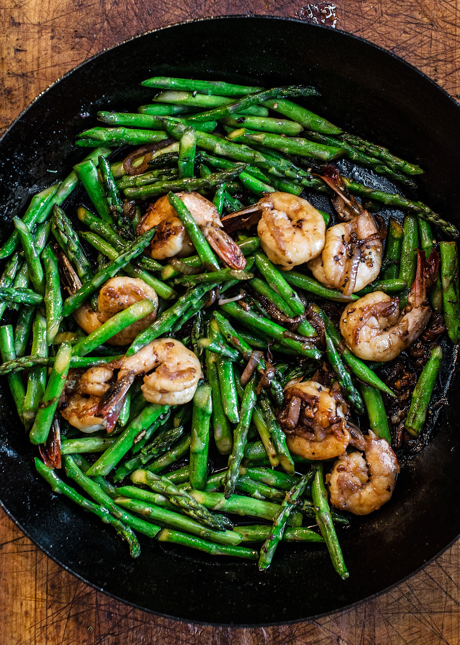 Banhs: Asparagus Shrimp Stir-Fry (0313)