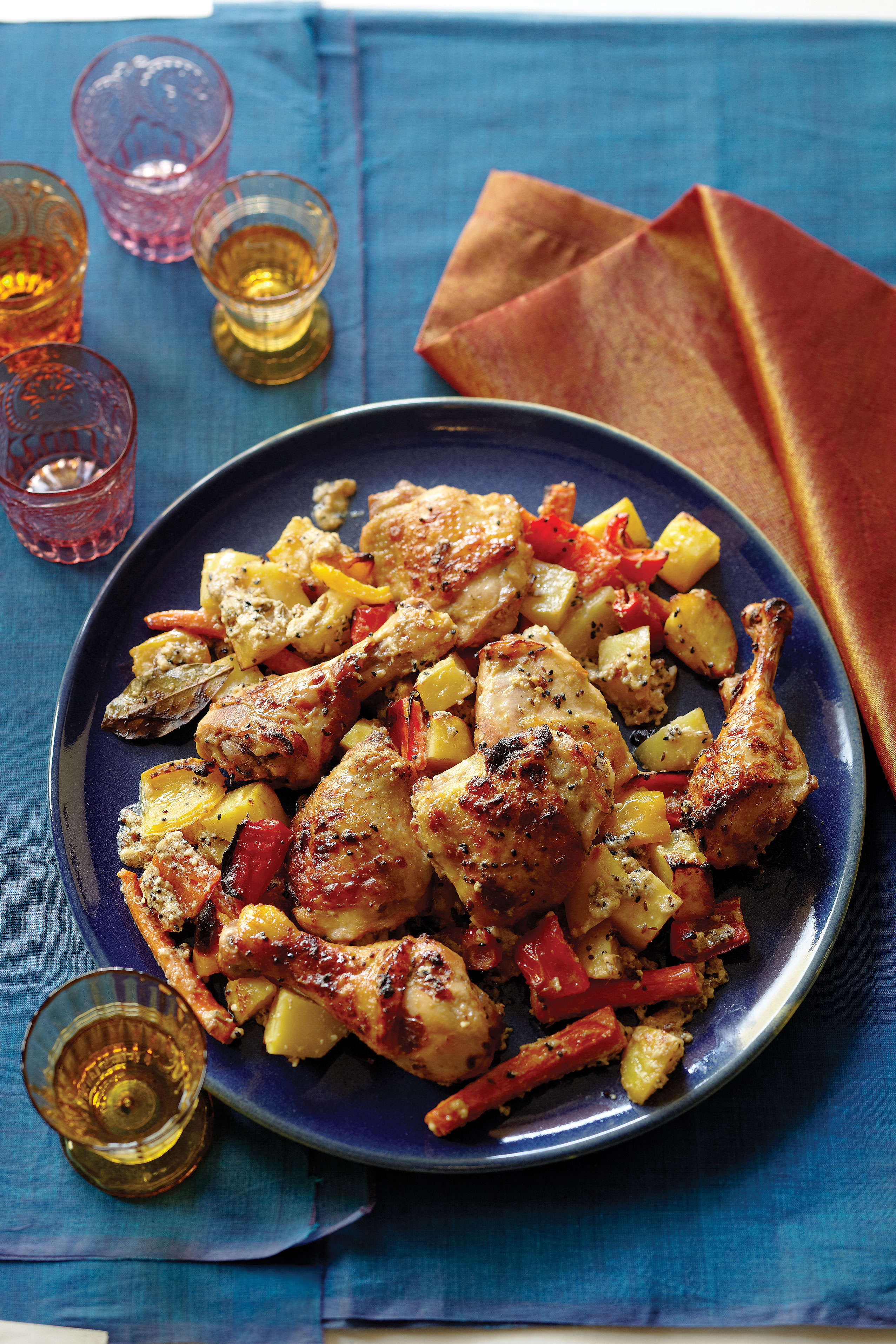 Bengali Five-Spice Roasted Chicken and Vegetables