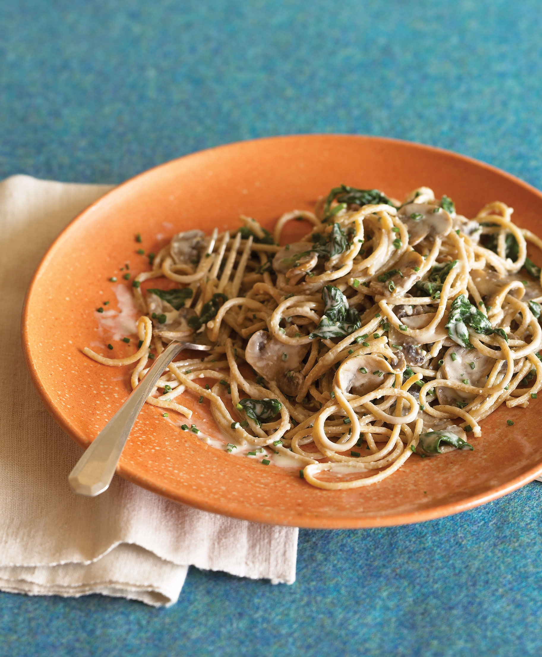 spinach-mushroom-pasta