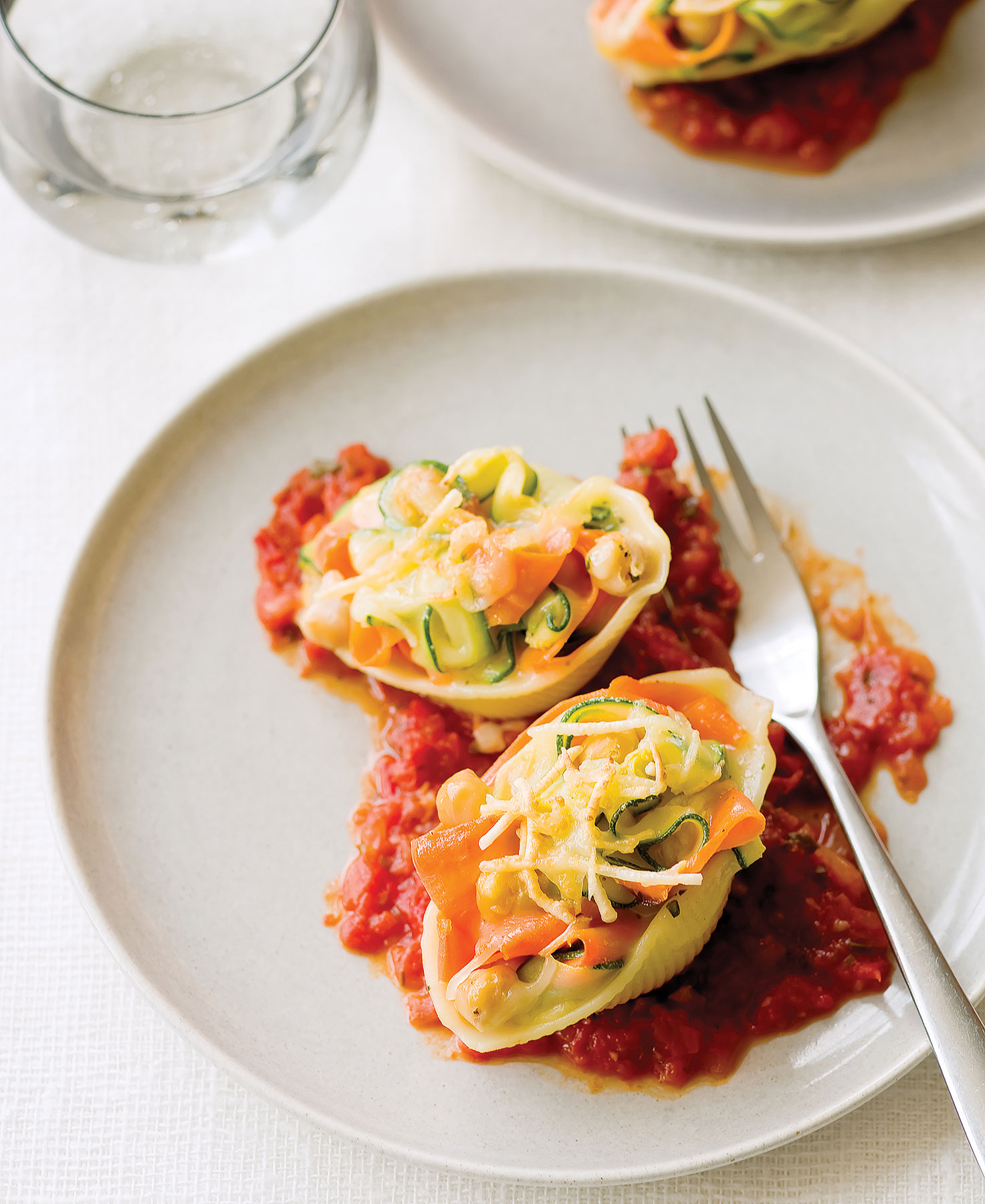 vegetable-ribbon-pasta-shells