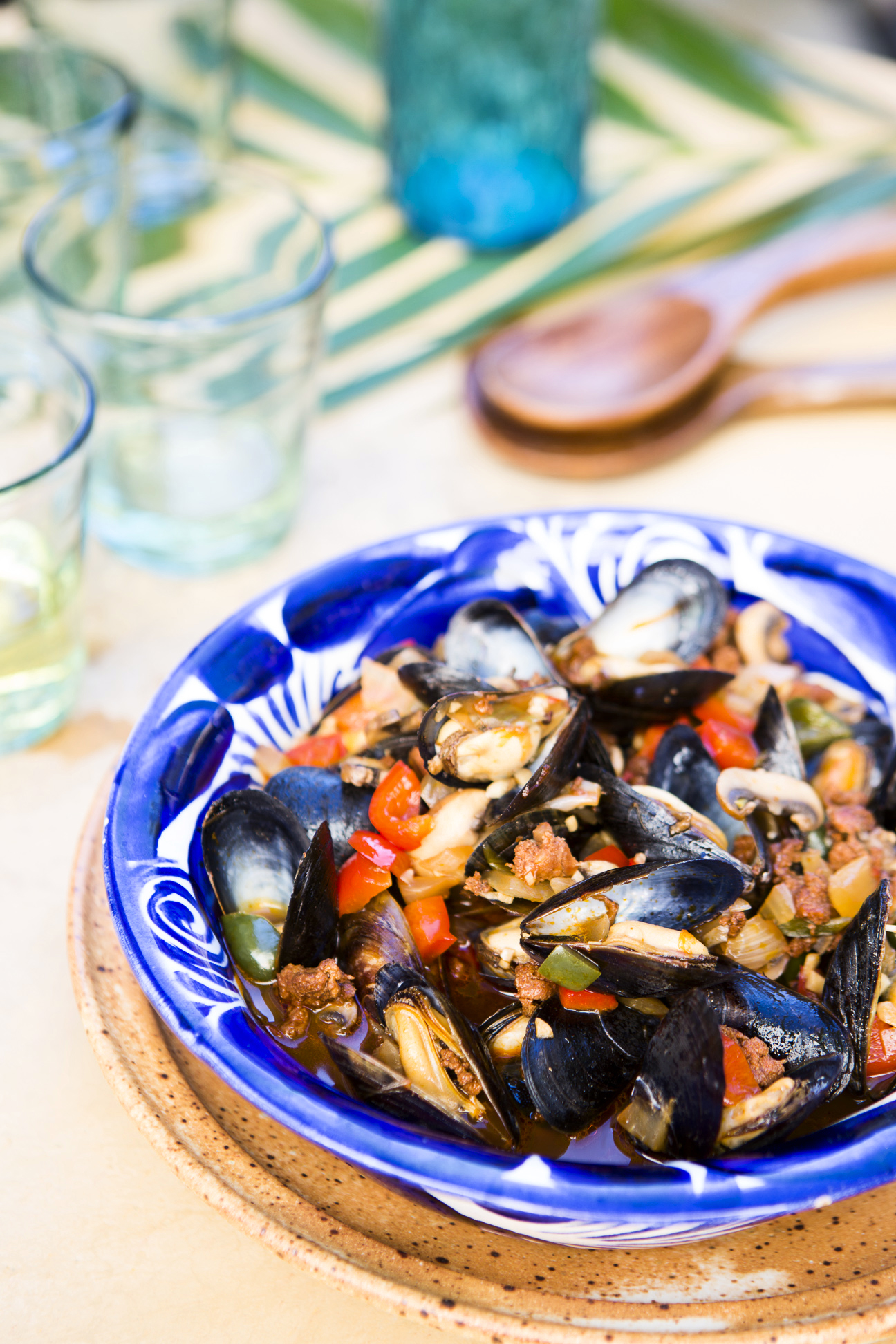 mexican-mussels-with-sausage-mushrooms-and-chiles
