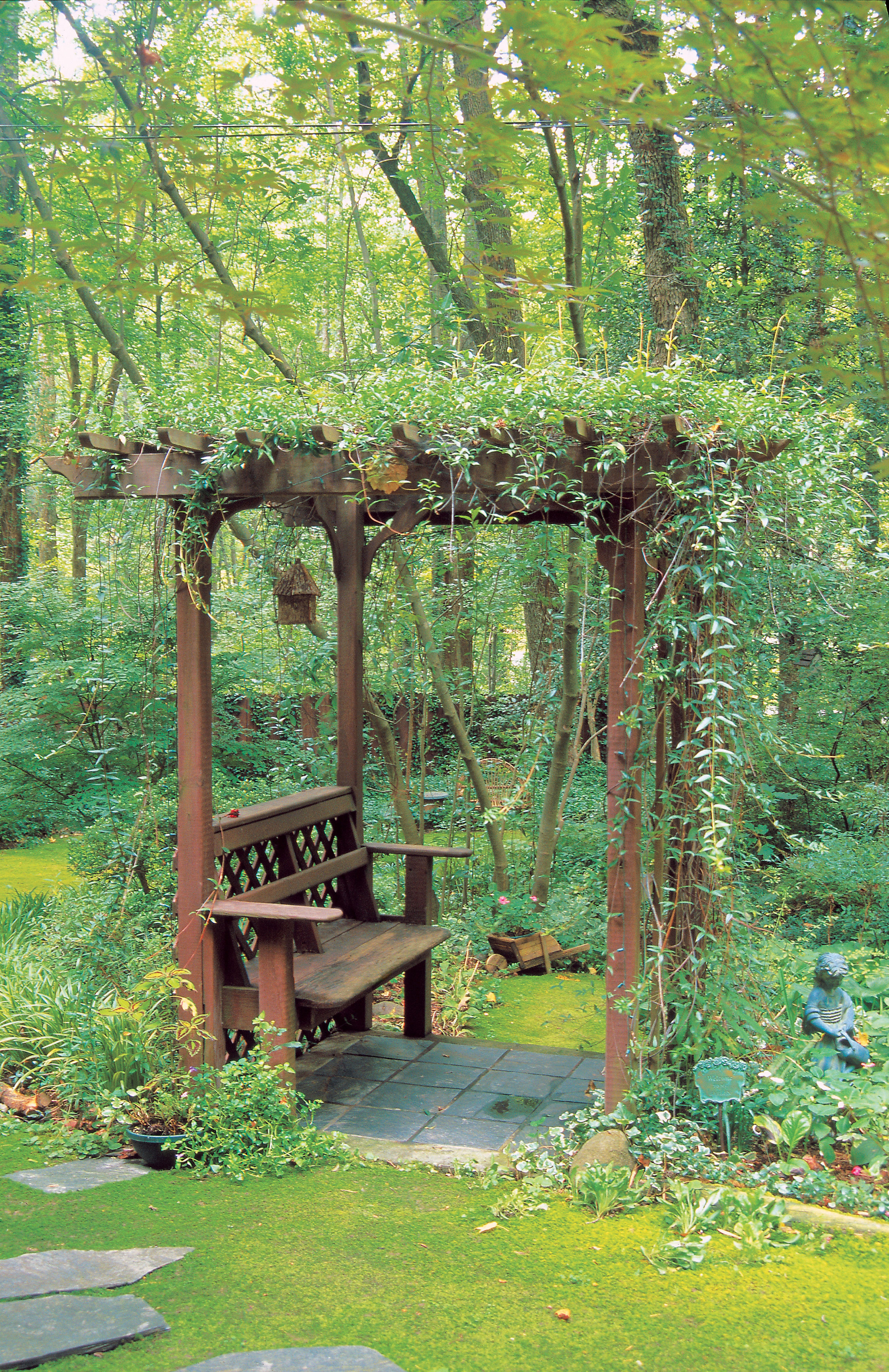 Make Your Own Shady Arbor Bench - Sunset Magazine