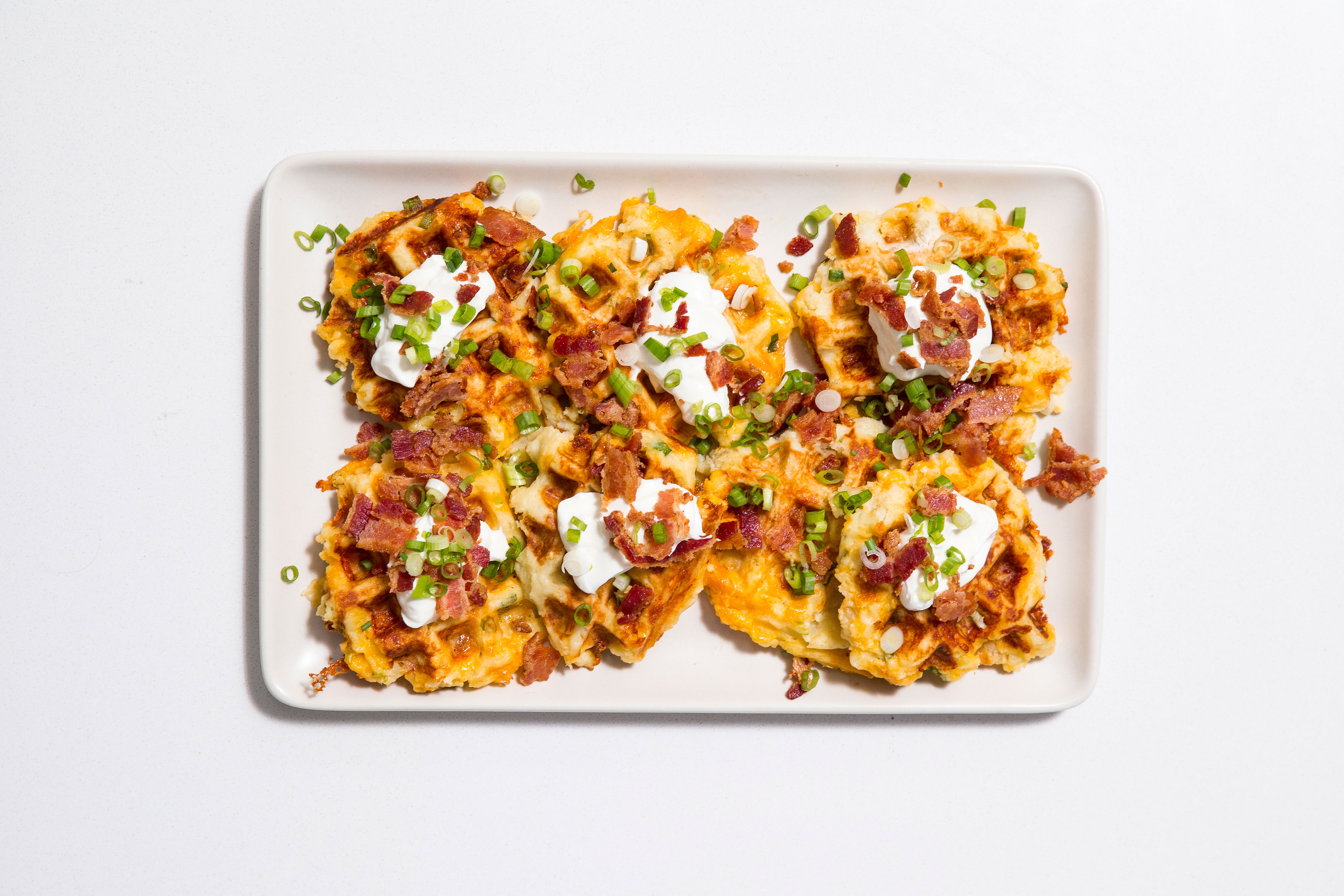 cheesy-leftover-mashed-potato-waffles