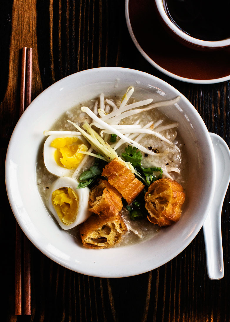 10 quick pho and Asian soups: Chicken Congee (Rice Porridge) (0216)