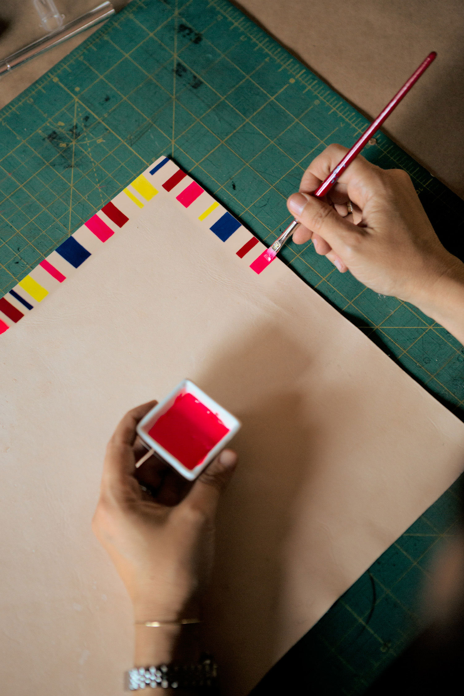DIY Leather Placemats & Coasters