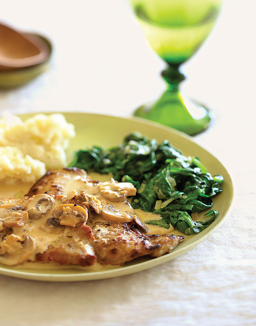 Veal Scaloppine with Mushroom Marsala Sauce