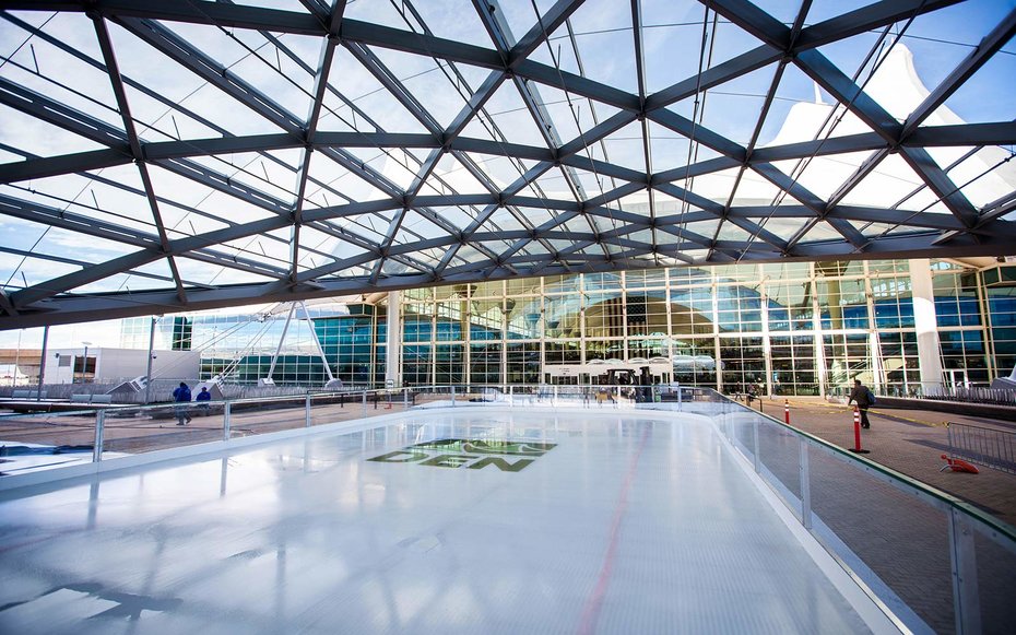 Denver Airport’s Pop-up Ice Rink Is Perfect for Holiday Layovers
