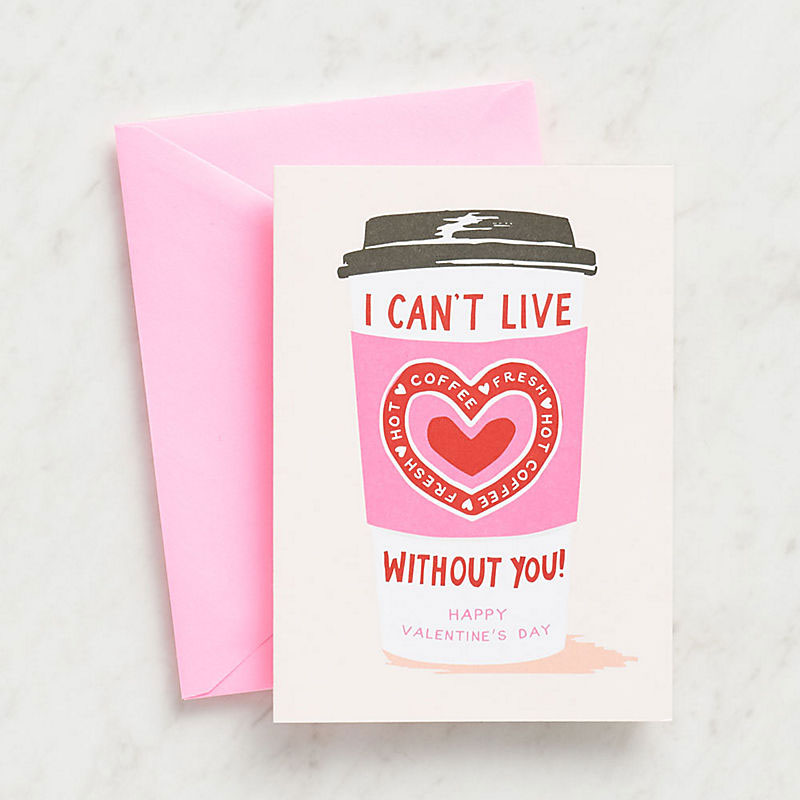 Coffee Valentine's card