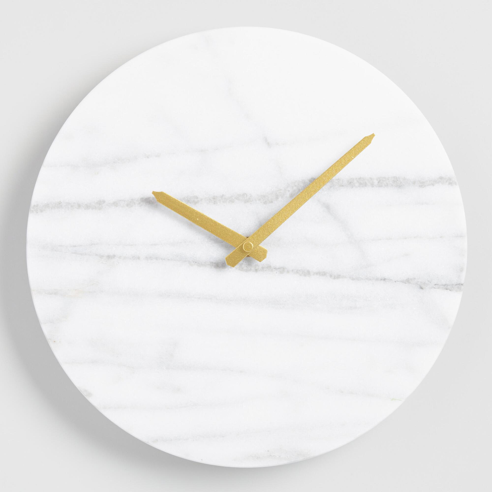 marble-wall-clock