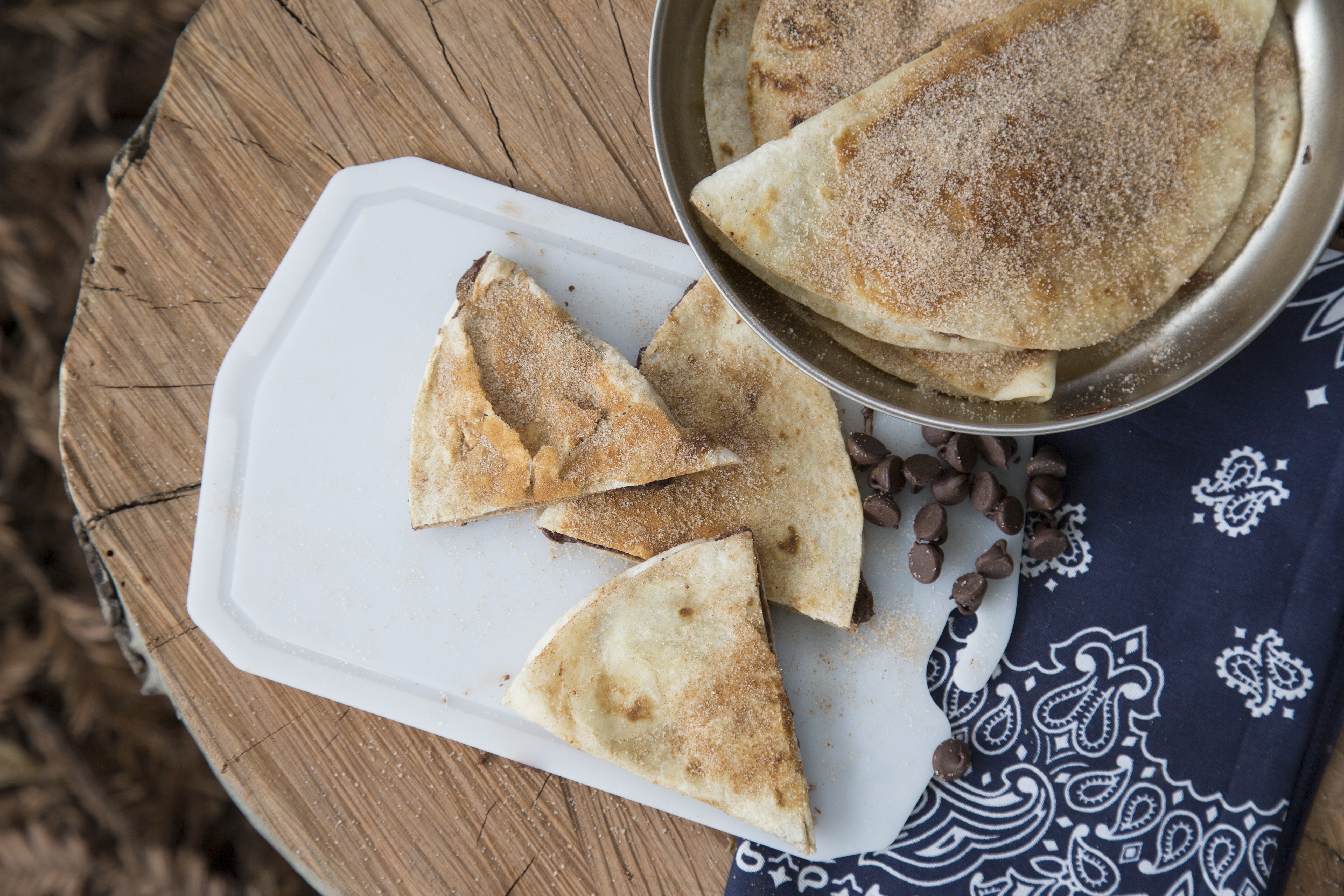 How to Make Churro Chocolate Quesadillas