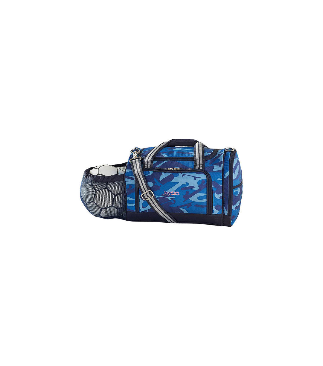 Navy Skateboard Camo Sports Duffle Bag